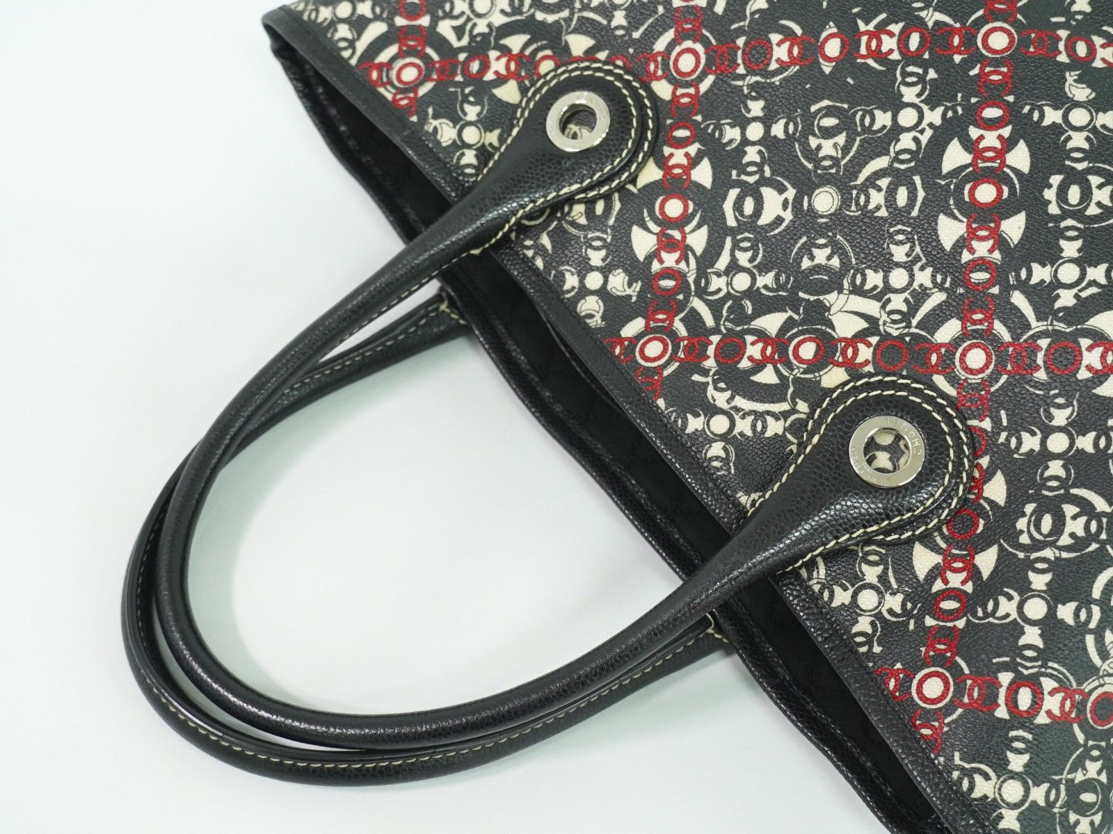 Chanel Chanel Optic Coco Tote Printed Coated Canvas with Caviar Size ONE SIZE - 11 Thumbnail