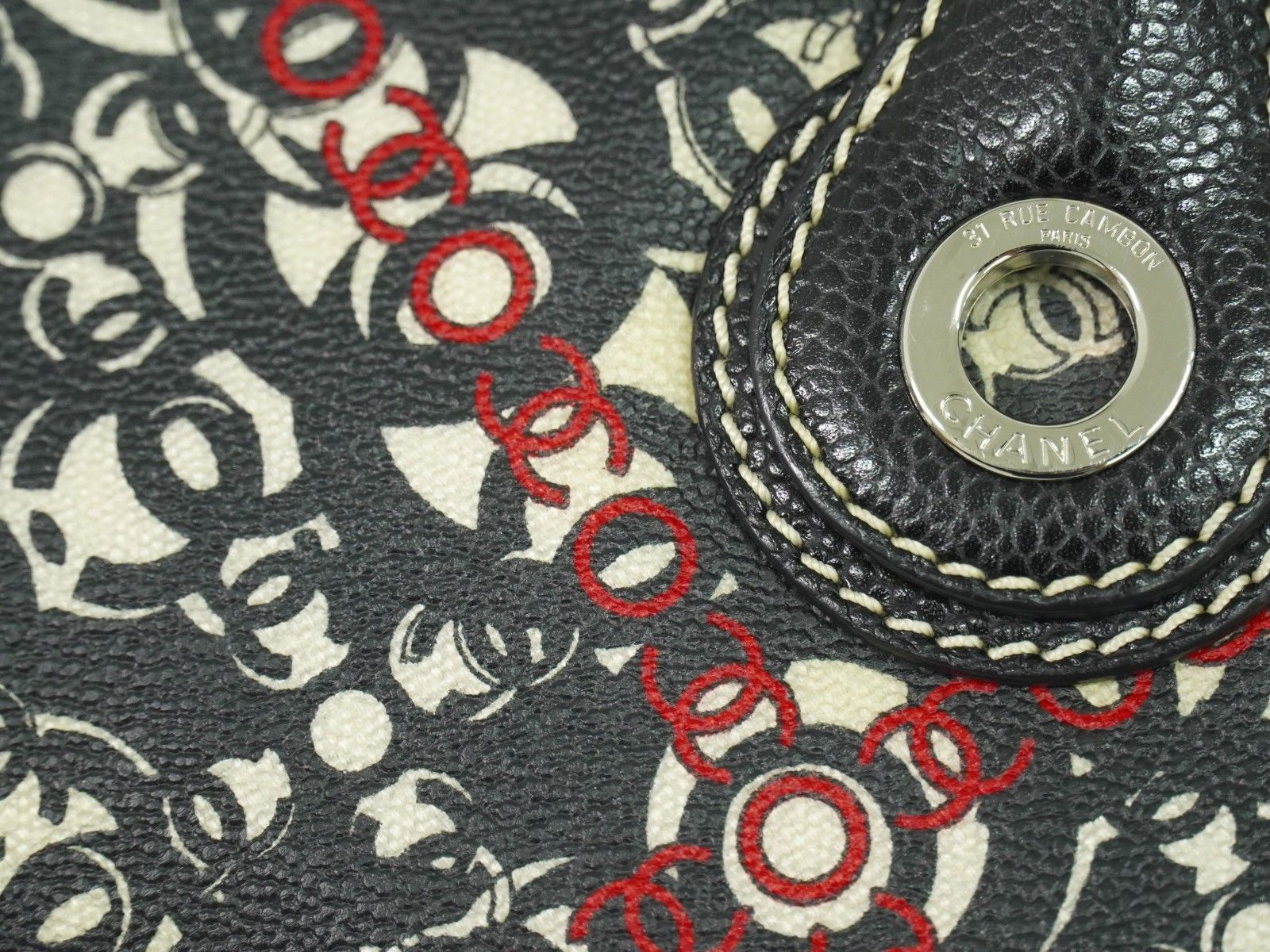 Chanel Chanel Optic Coco Tote Printed Coated Canvas with Caviar Size ONE SIZE - 13 Thumbnail