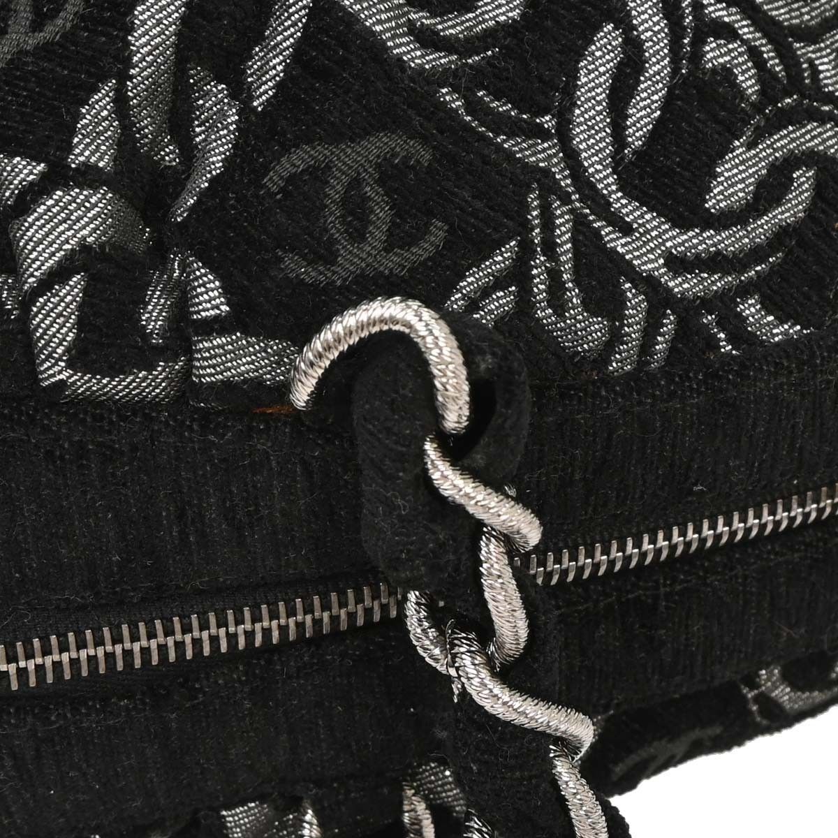 Chanel Chanel Vintage Zip Bowler Printed Jacquard Size ONE SIZE - 9 Thumbnail