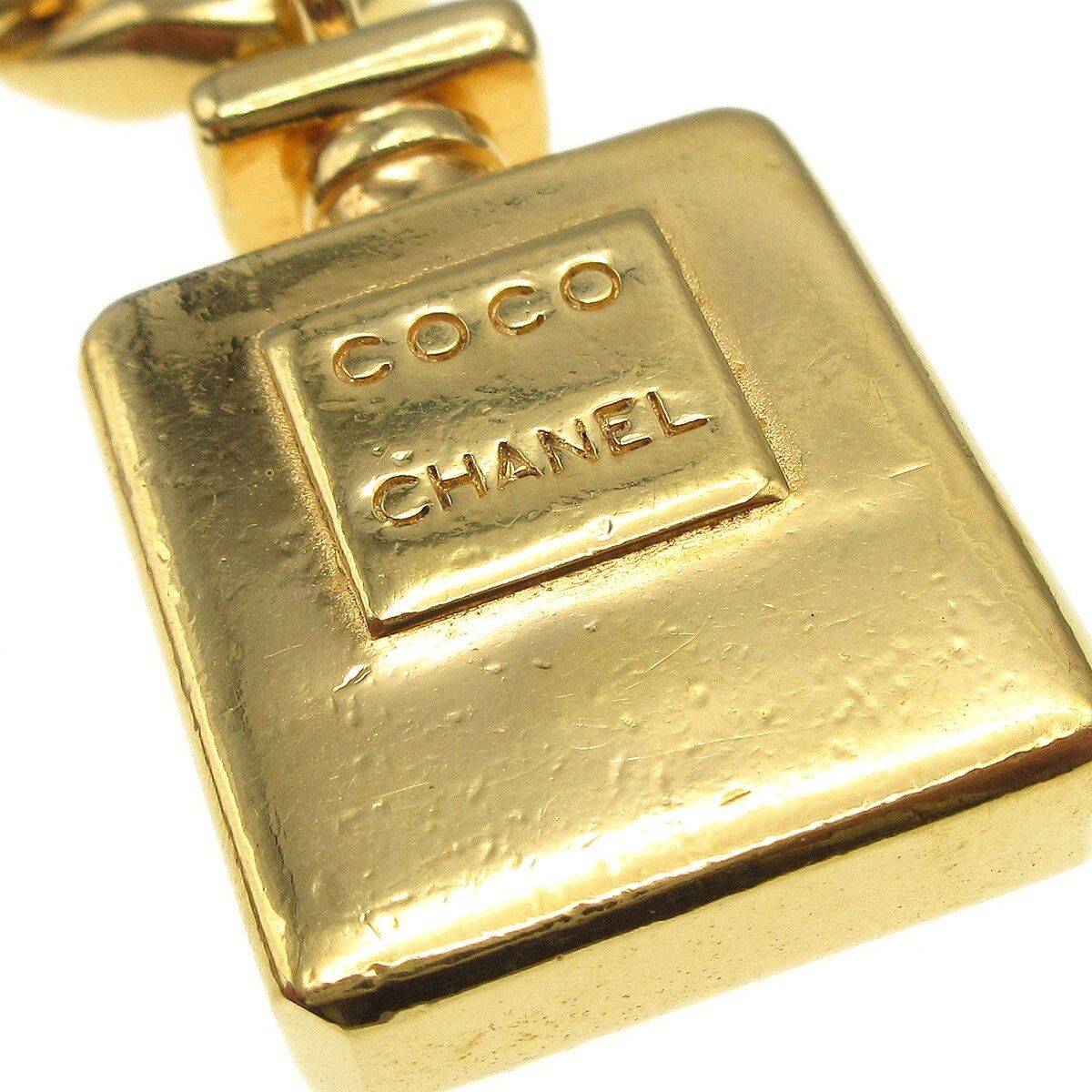 Chanel Chanel Vintage Perfume Bottle Charm Chain Belt Metal Size ONE SIZE - 3 Thumbnail