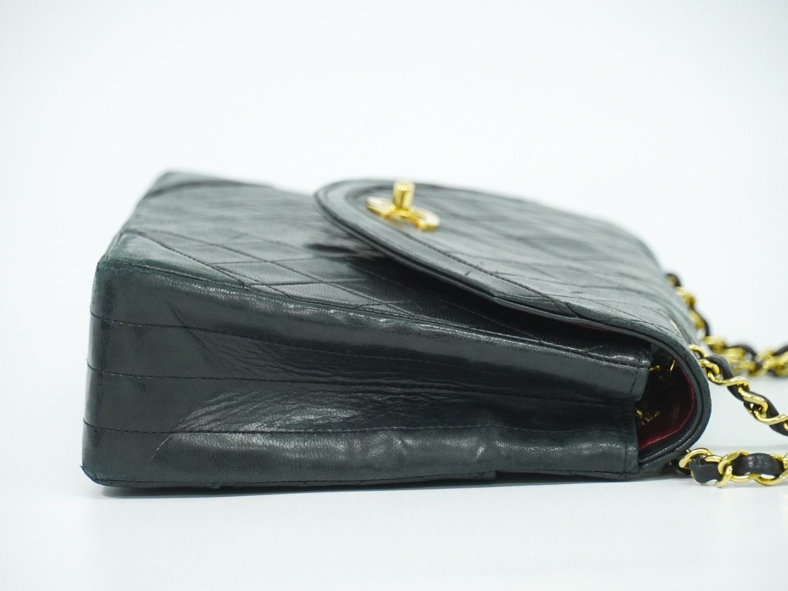 Chanel Chanel Vintage Round Flap Bag Quilted Lambskin Size ONE SIZE - 3 Thumbnail