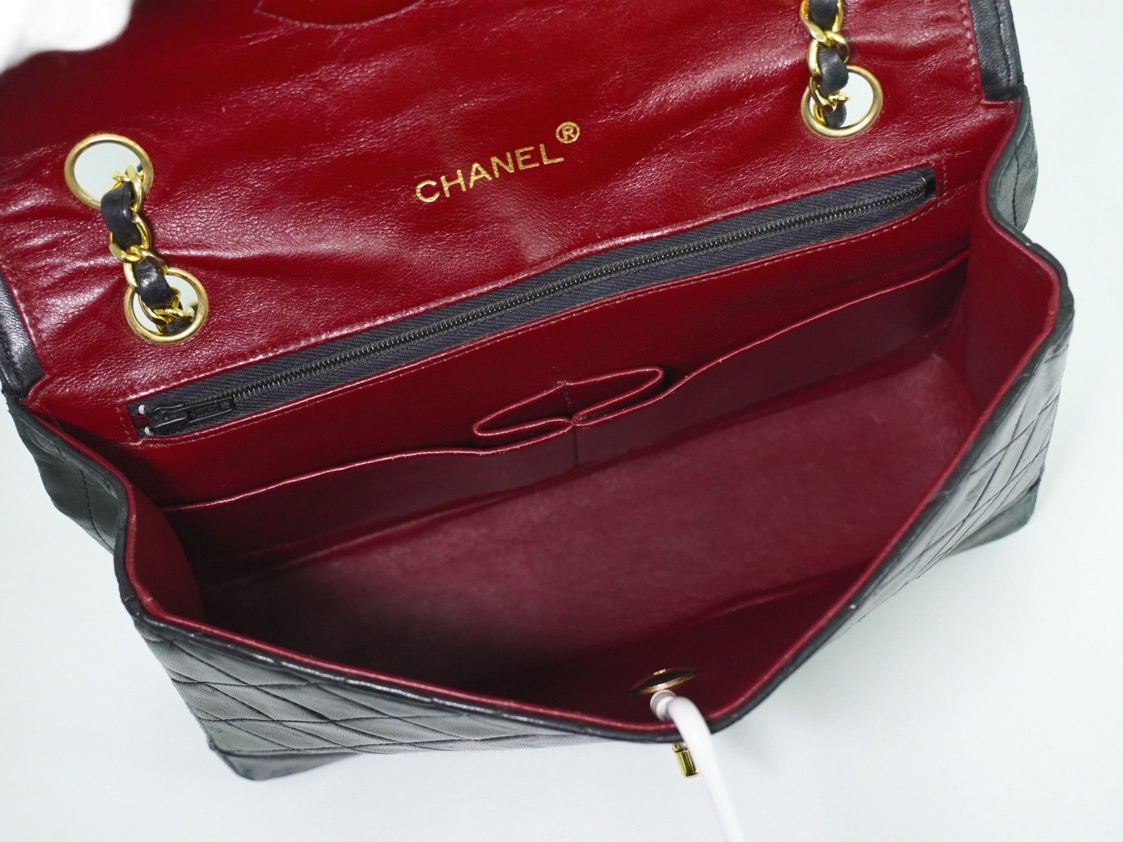Chanel Chanel Vintage Round Flap Bag Quilted Lambskin Size ONE SIZE - 4 Thumbnail
