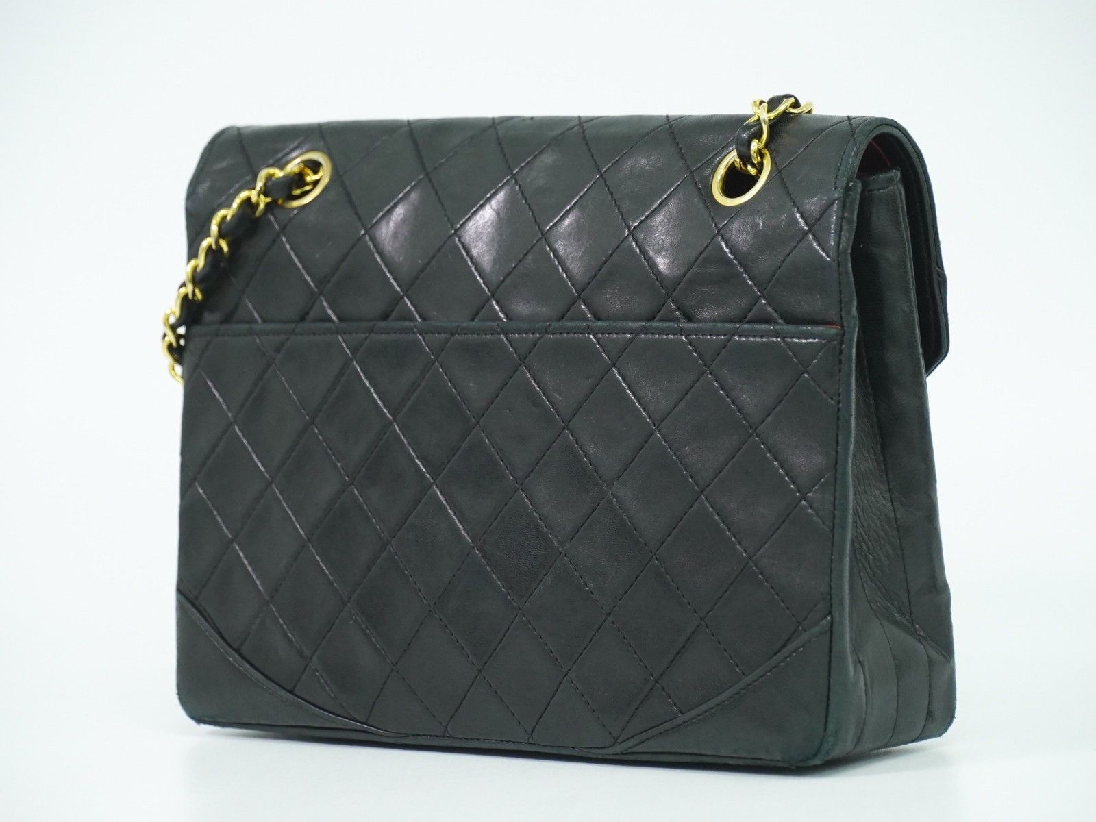 Chanel Chanel Vintage Round Flap Bag Quilted Lambskin Size ONE SIZE - 2 Thumbnail
