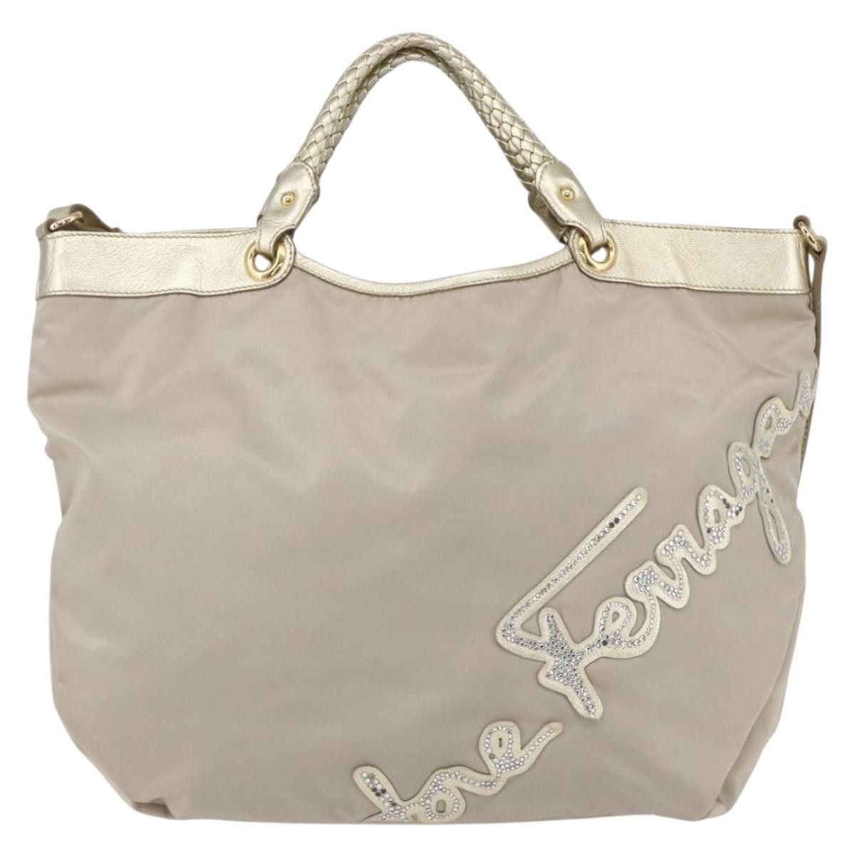 Salvatore Ferragamo Salvatore Ferragamo Vintage Top handle handbag Nylon Size ONE SIZE - 17 Thumbnail