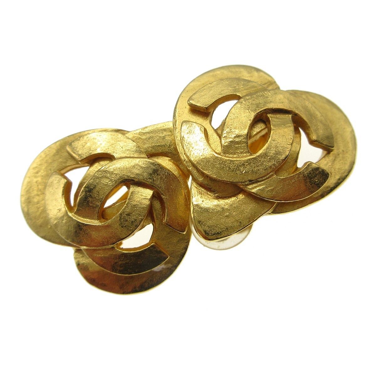 Chanel Chanel CC logo heart Gold-plated Size ONE SIZE - 3 Thumbnail