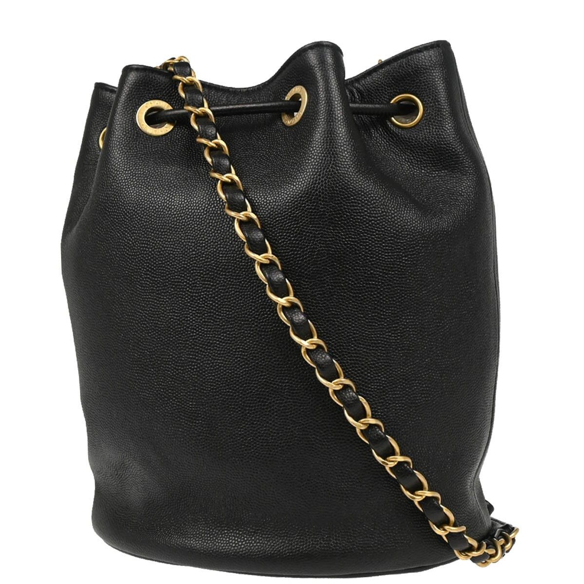 Chanel Chanel Deauville Drawstring Bucket Bag Studded Caviar Size ONE SIZE - 2 Thumbnail