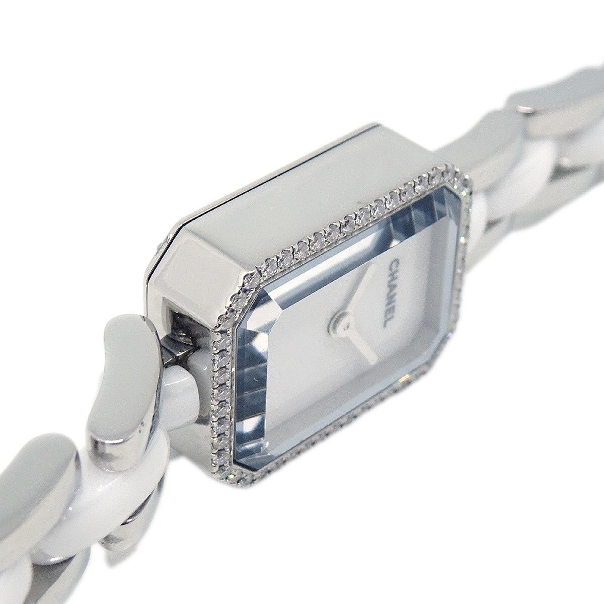 Chanel Chanel Premiere Mini Quartz Watch Stainless Steel and Ceramic with Diamond Bezel Size ONE SIZE - 6 Thumbnail