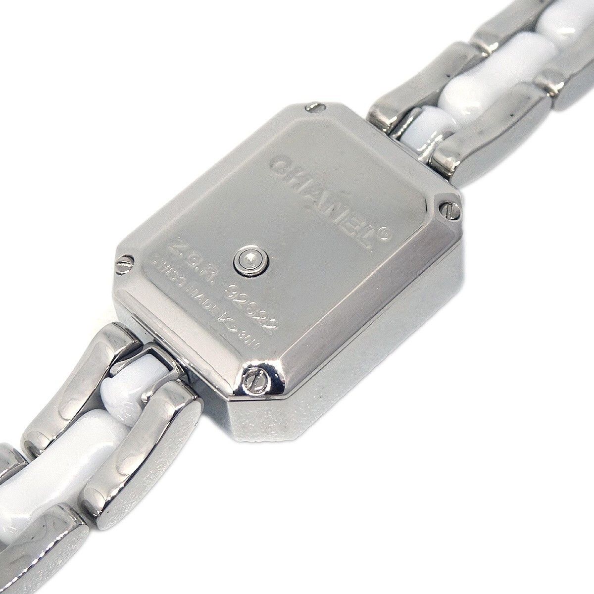 Chanel Chanel Premiere Mini Quartz Watch Stainless Steel and Ceramic with Diamond Bezel Size ONE SIZE - 4 Thumbnail