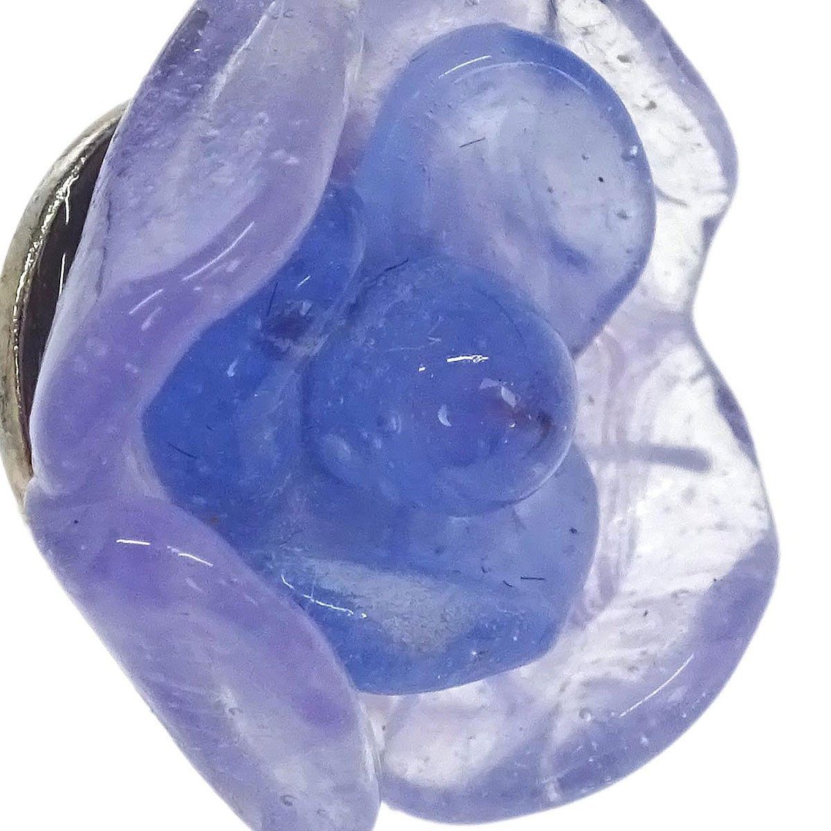 Chanel Chanel Vintage CC Camellia Clip-On Earrings Resin Size ONE SIZE - 3 Thumbnail