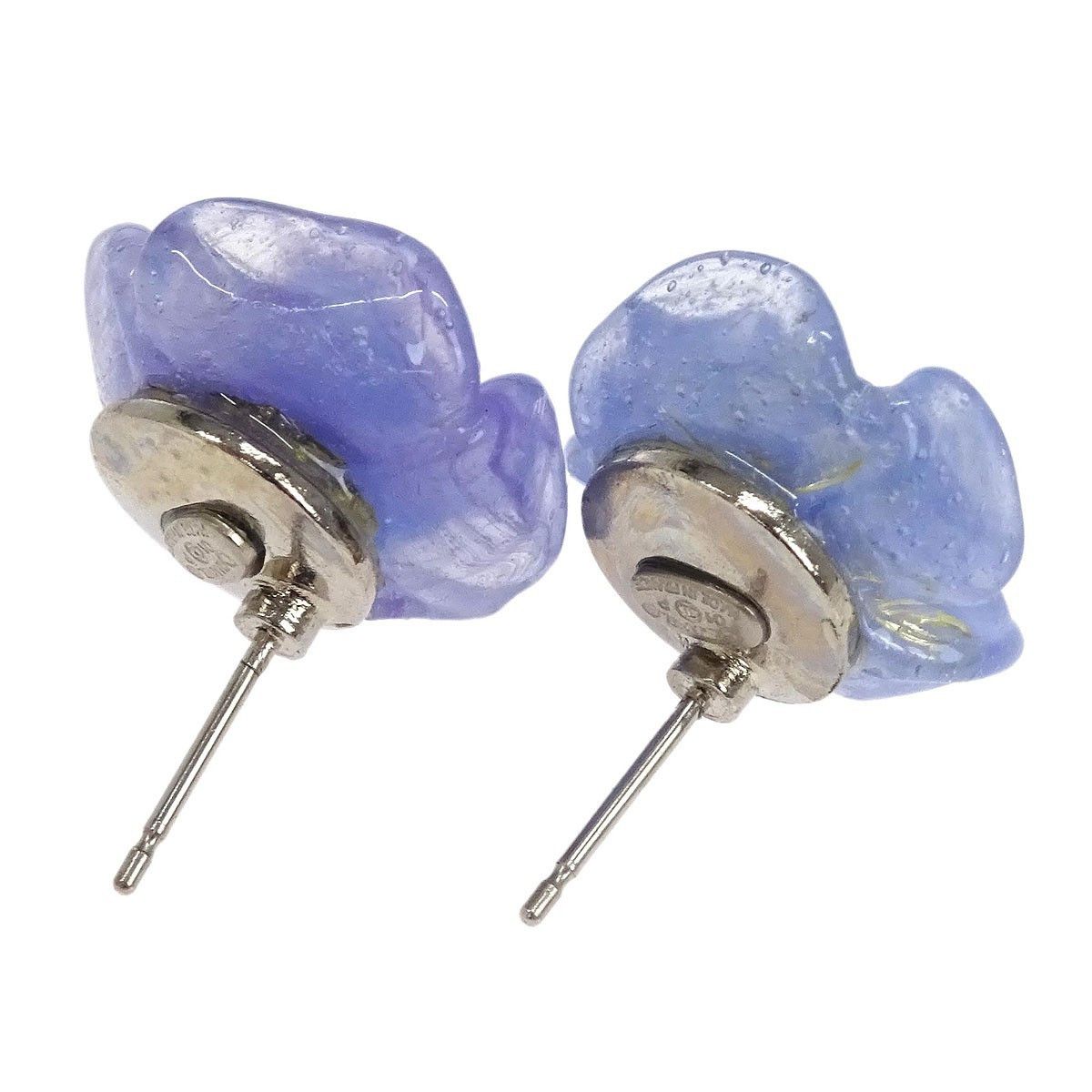 Chanel Chanel Vintage CC Camellia Clip-On Earrings Resin Size ONE SIZE - 2 Thumbnail