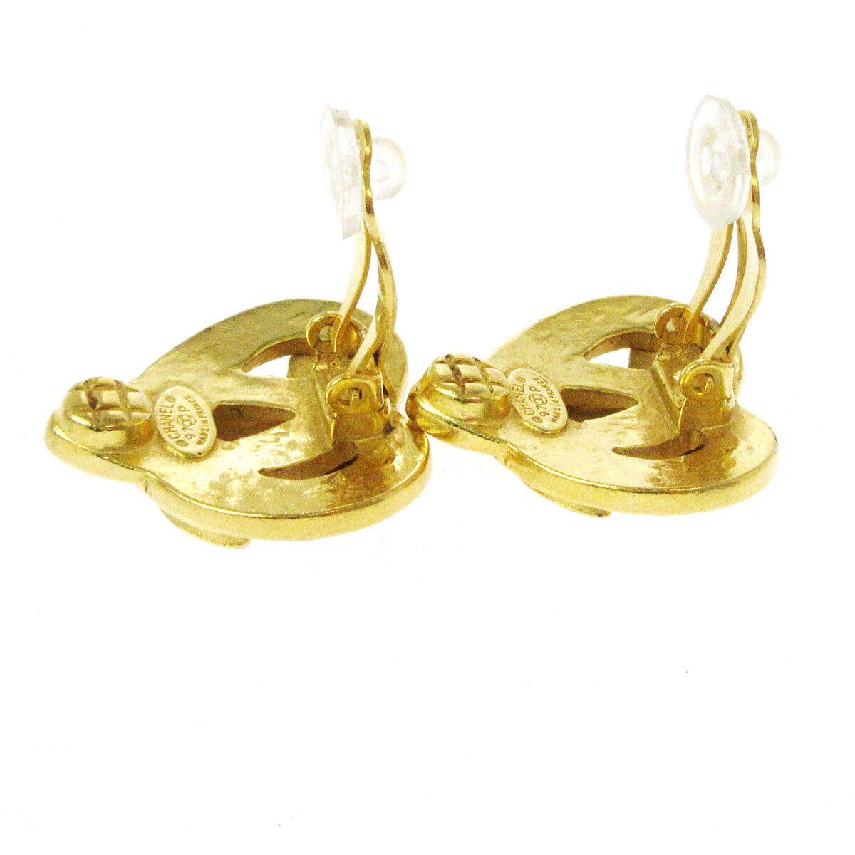 Chanel Chanel Vintage CC Heart Clip-On Metal Size ONE SIZE - 3 Thumbnail