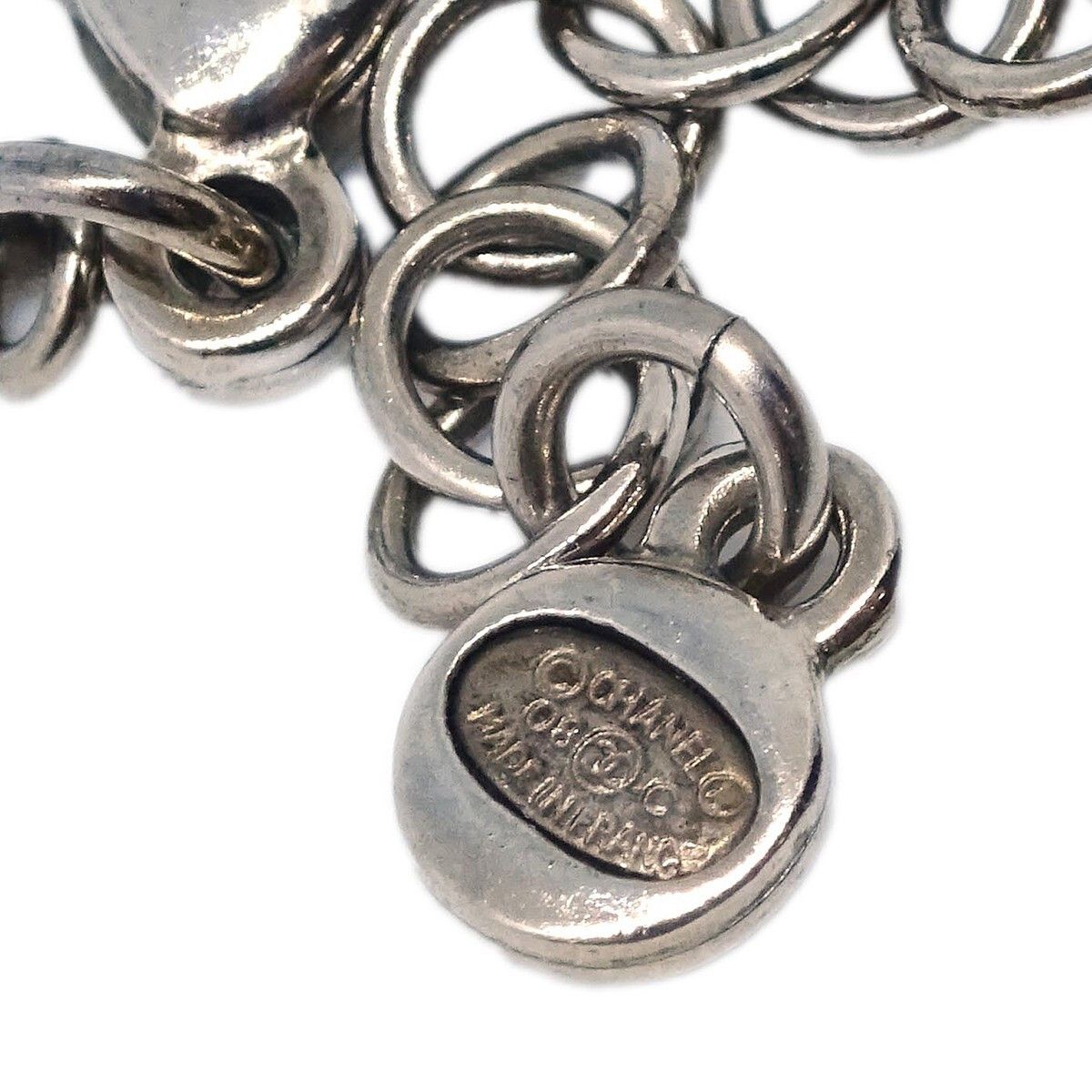 Chanel Chanel CC Cluster Drop Pendant Necklace Metal with Crystals Size ONE SIZE - 4 Thumbnail