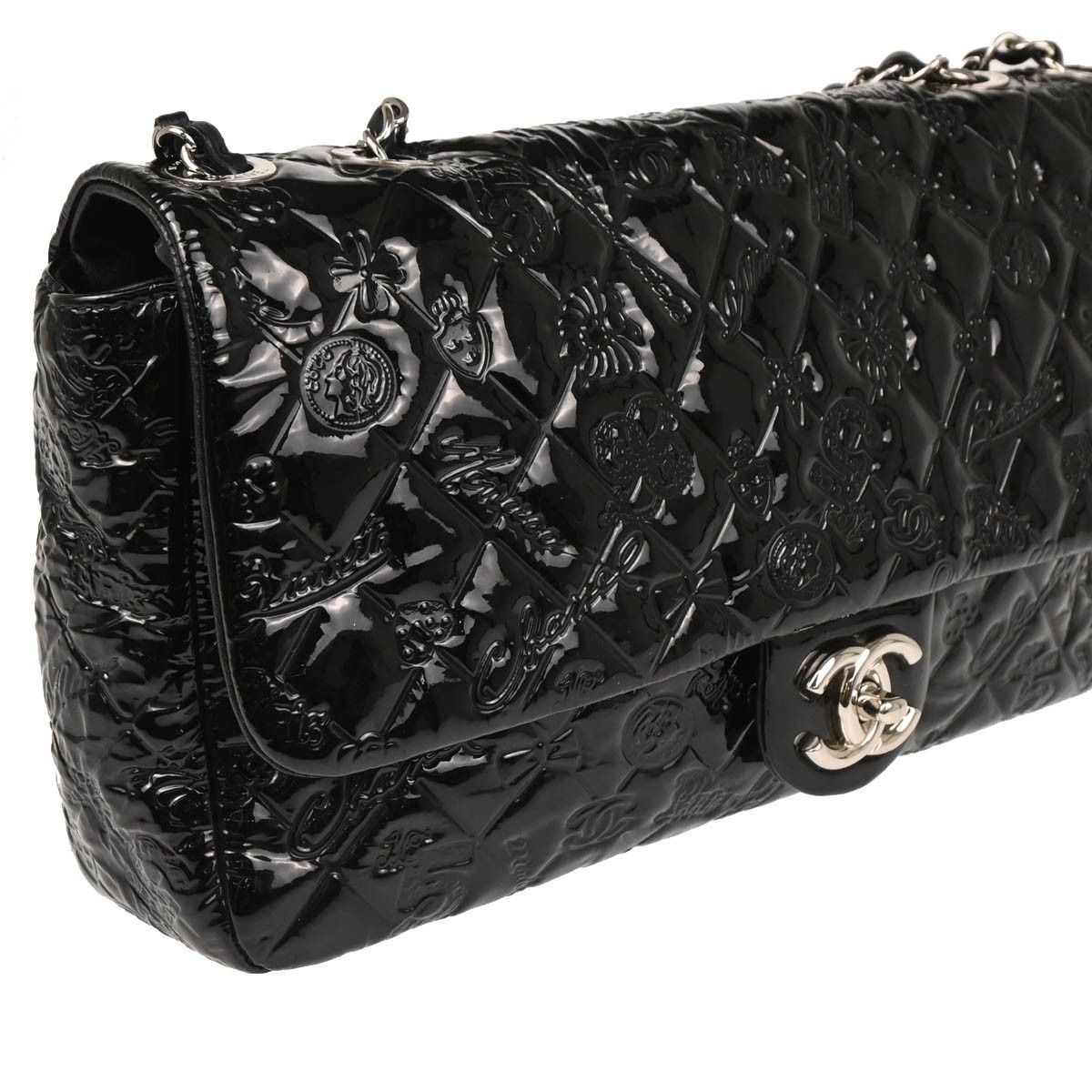 Chanel Chanel Lucky Symbols Flap Bag Embossed Patent Size ONE SIZE - 3 Thumbnail
