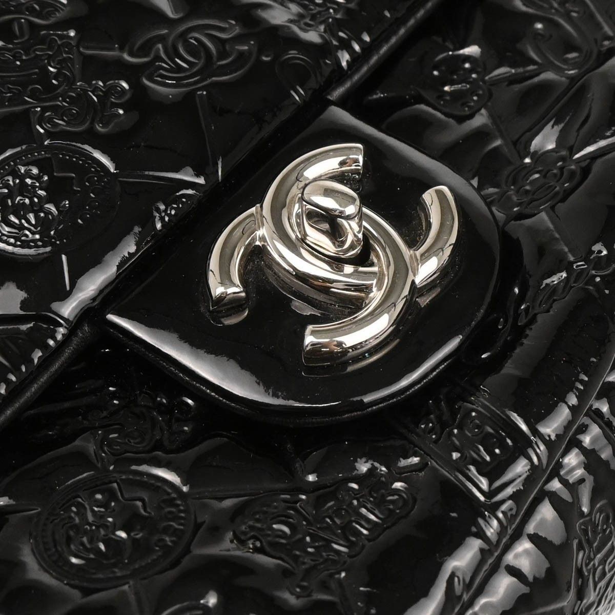 Chanel Chanel Lucky Symbols Flap Bag Embossed Patent Size ONE SIZE - 9 Thumbnail