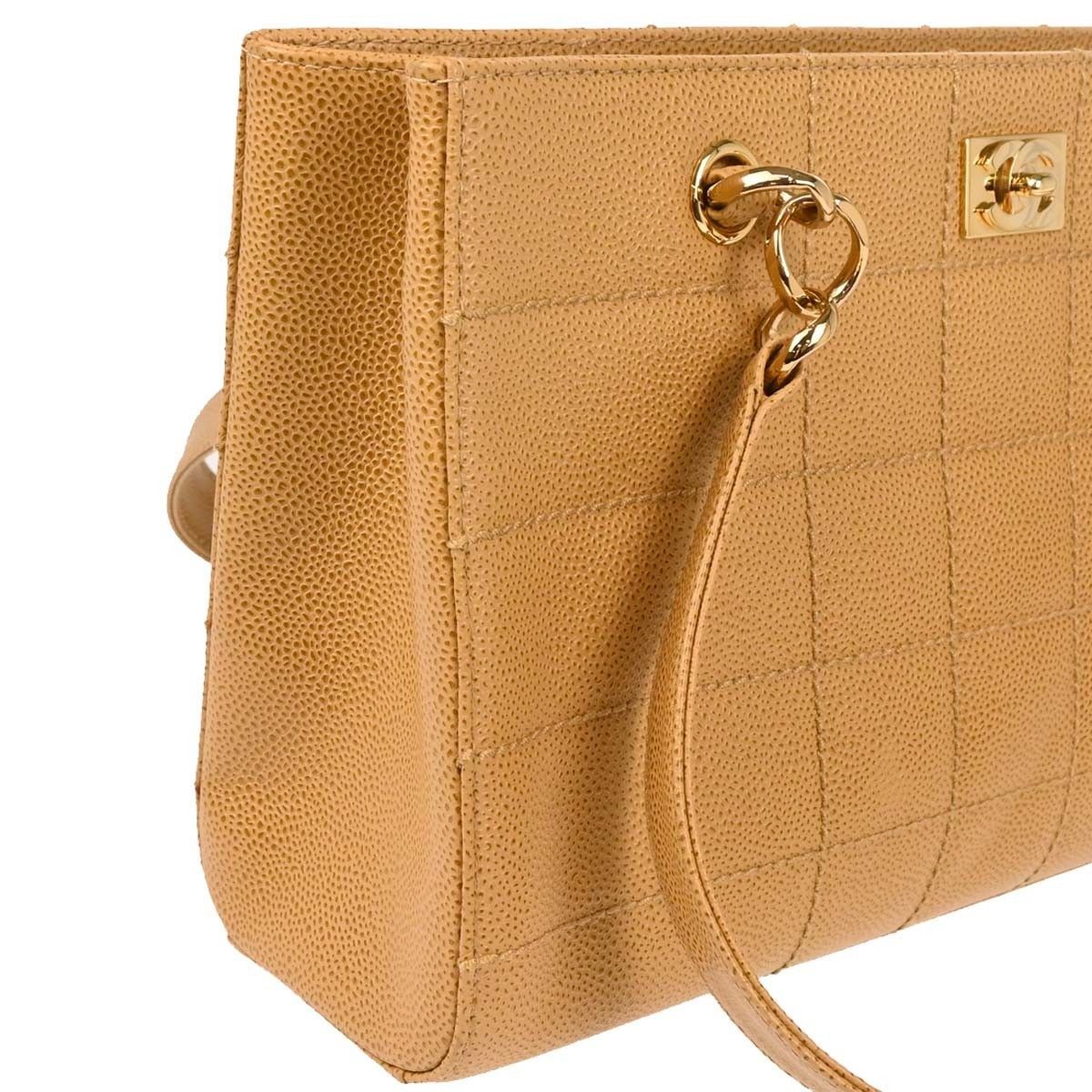 Chanel Chanel Vintage Chocolate Bar Open Tote Quilted Caviar Size ONE SIZE - 6 Thumbnail