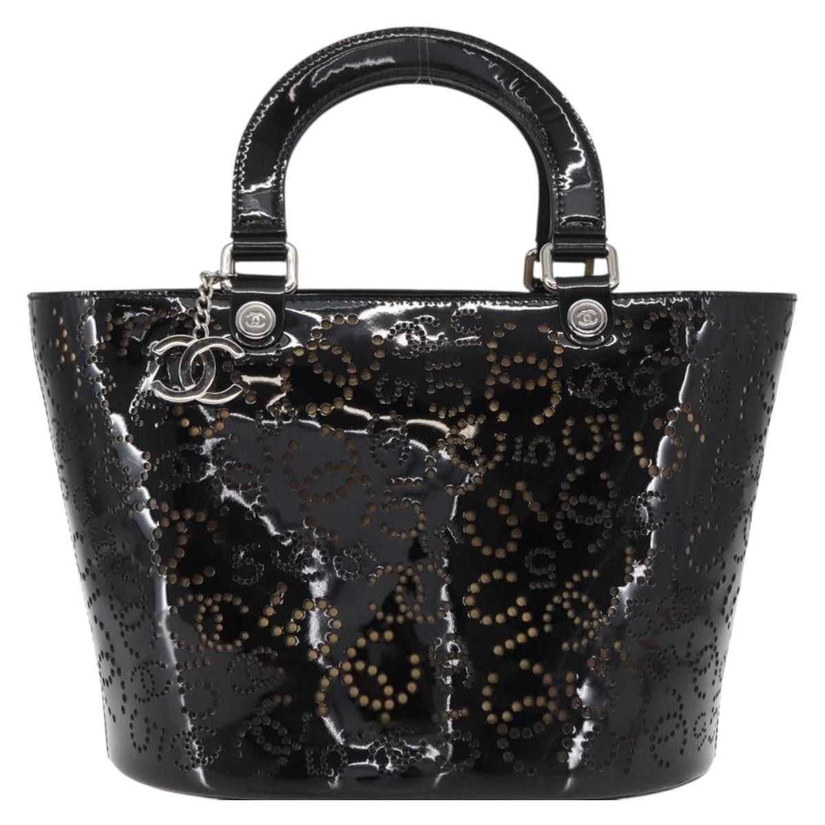 Chanel Chanel CC No.5 Shopping Tote Perforated Patent Size ONE SIZE - 18 Thumbnail