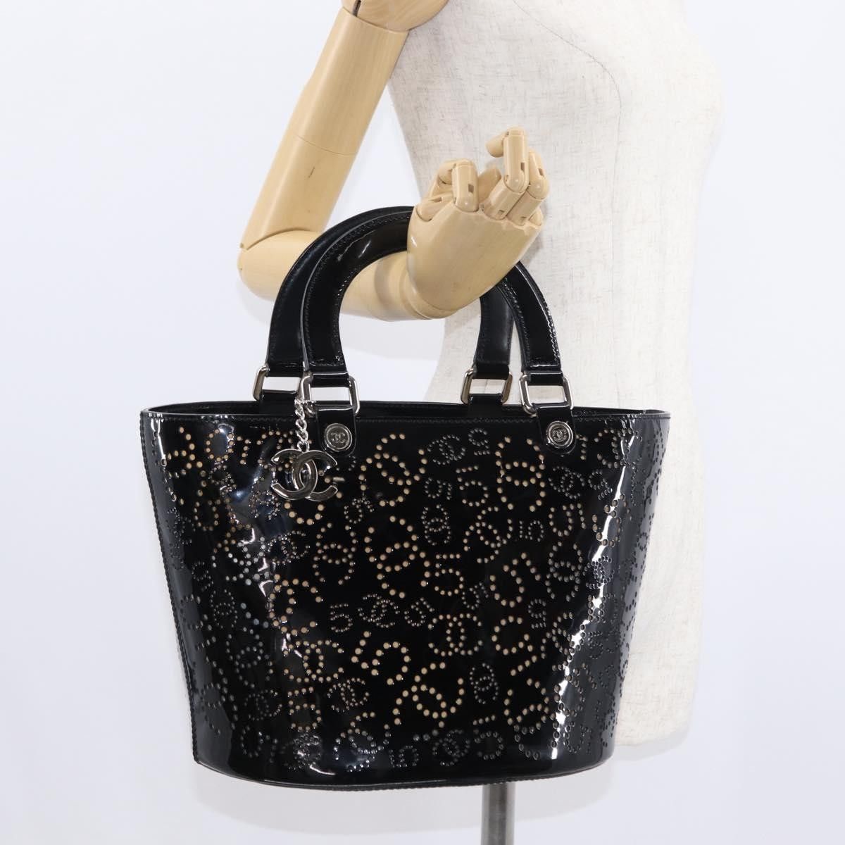 Chanel Chanel CC No.5 Shopping Tote Perforated Patent Size ONE SIZE - 14 Thumbnail