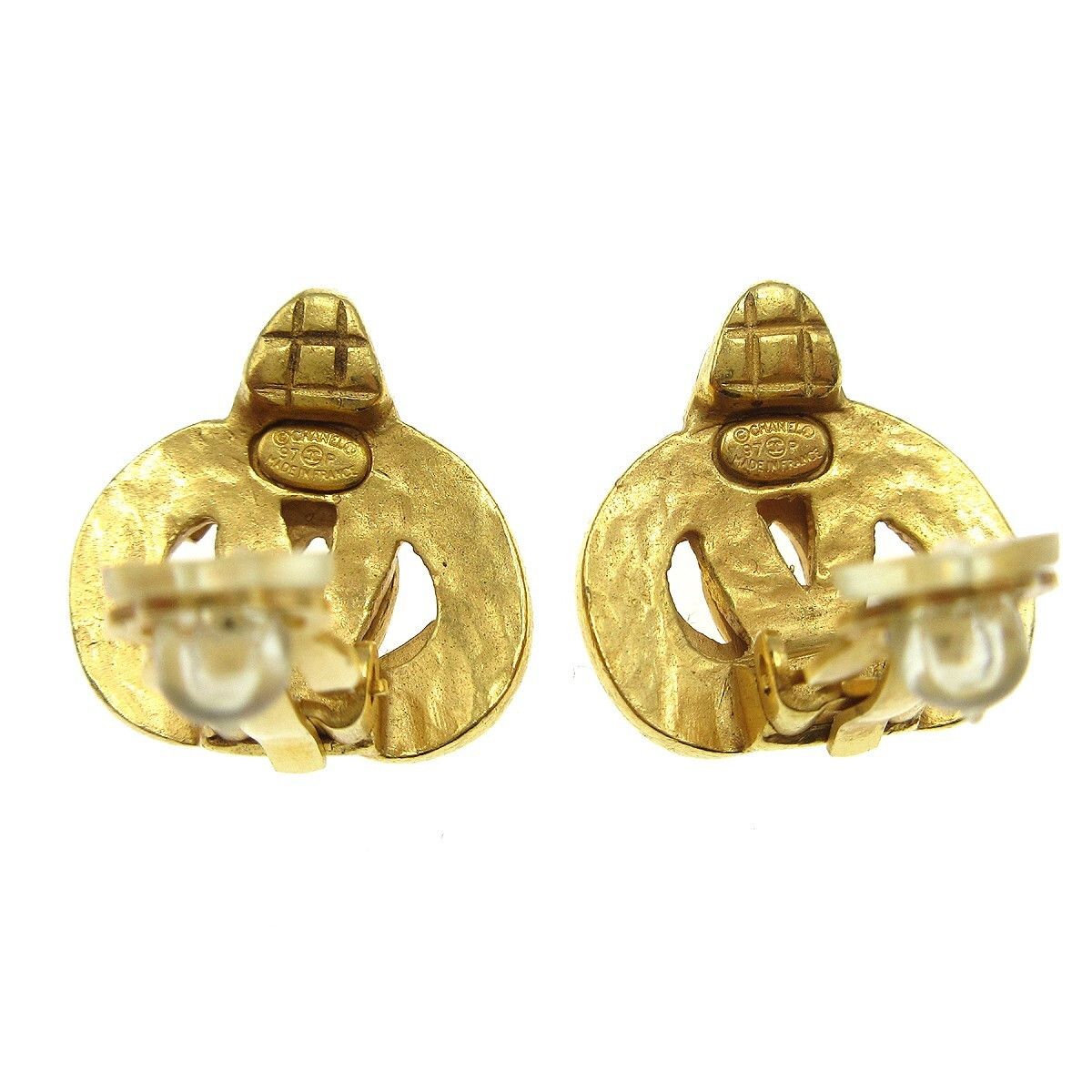 Chanel Chanel CC logo heart Gold-plated Size ONE SIZE - 3 Thumbnail
