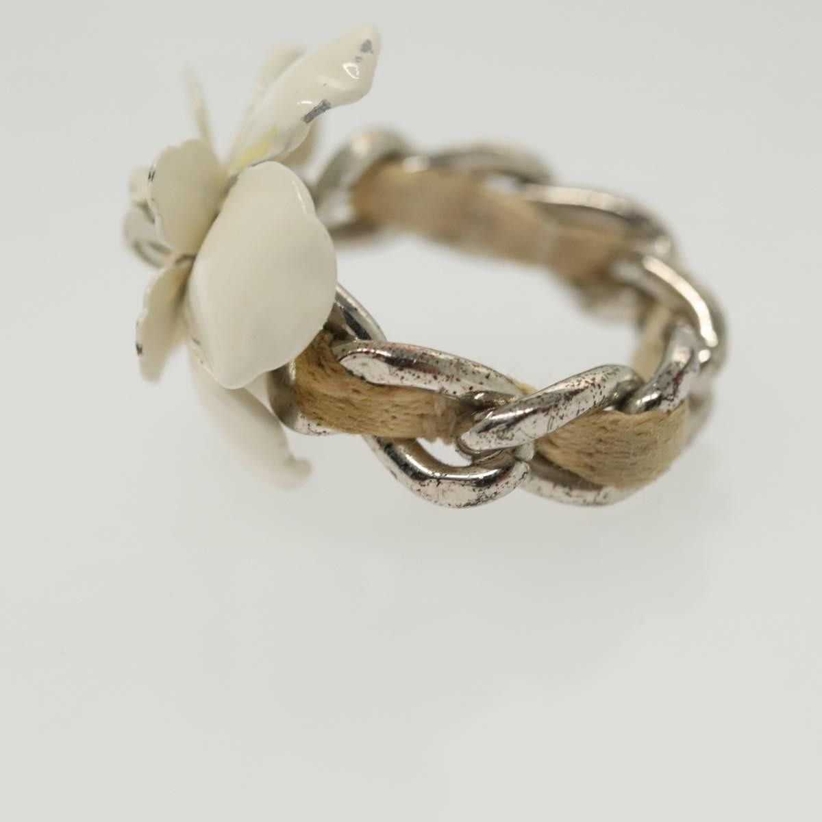 Chanel Chanel Camellia Ring Metal and Resin Size ONE SIZE - 5 Thumbnail