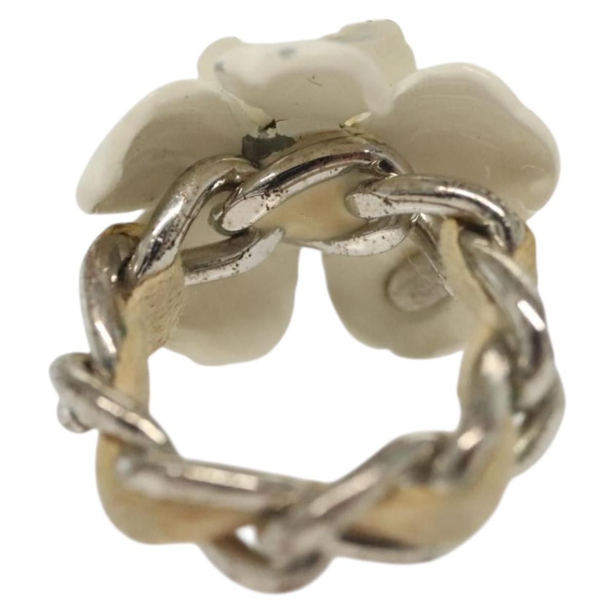 Chanel Chanel Camellia Ring Metal and Resin Size ONE SIZE - 2 Thumbnail