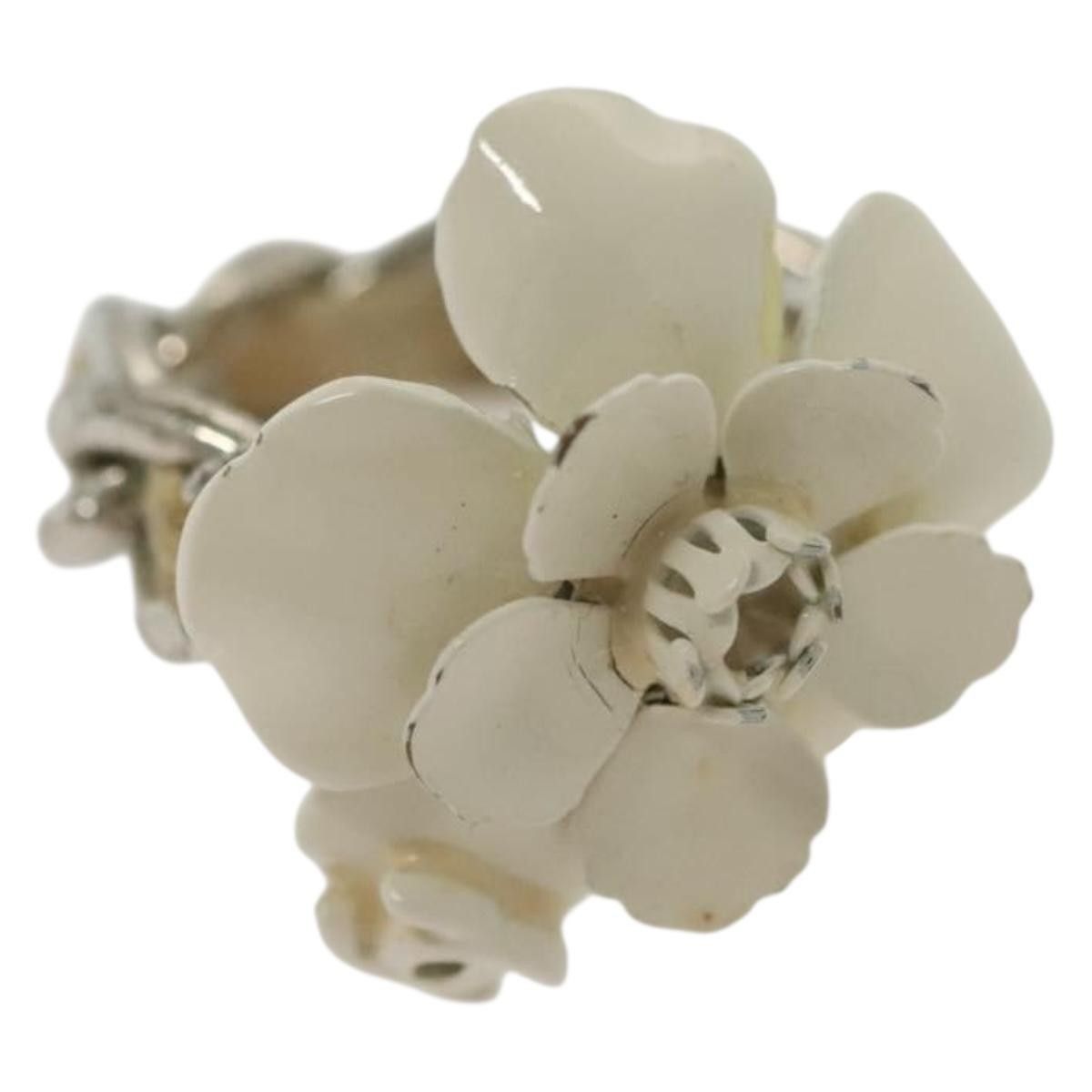 Chanel Chanel Camellia Ring Metal and Resin Size ONE SIZE - 3 Thumbnail