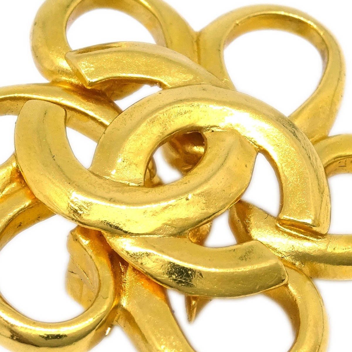 Chanel Chanel Vintage CC Flower Clip-On Earrings Metal Size ONE SIZE - 2 Thumbnail