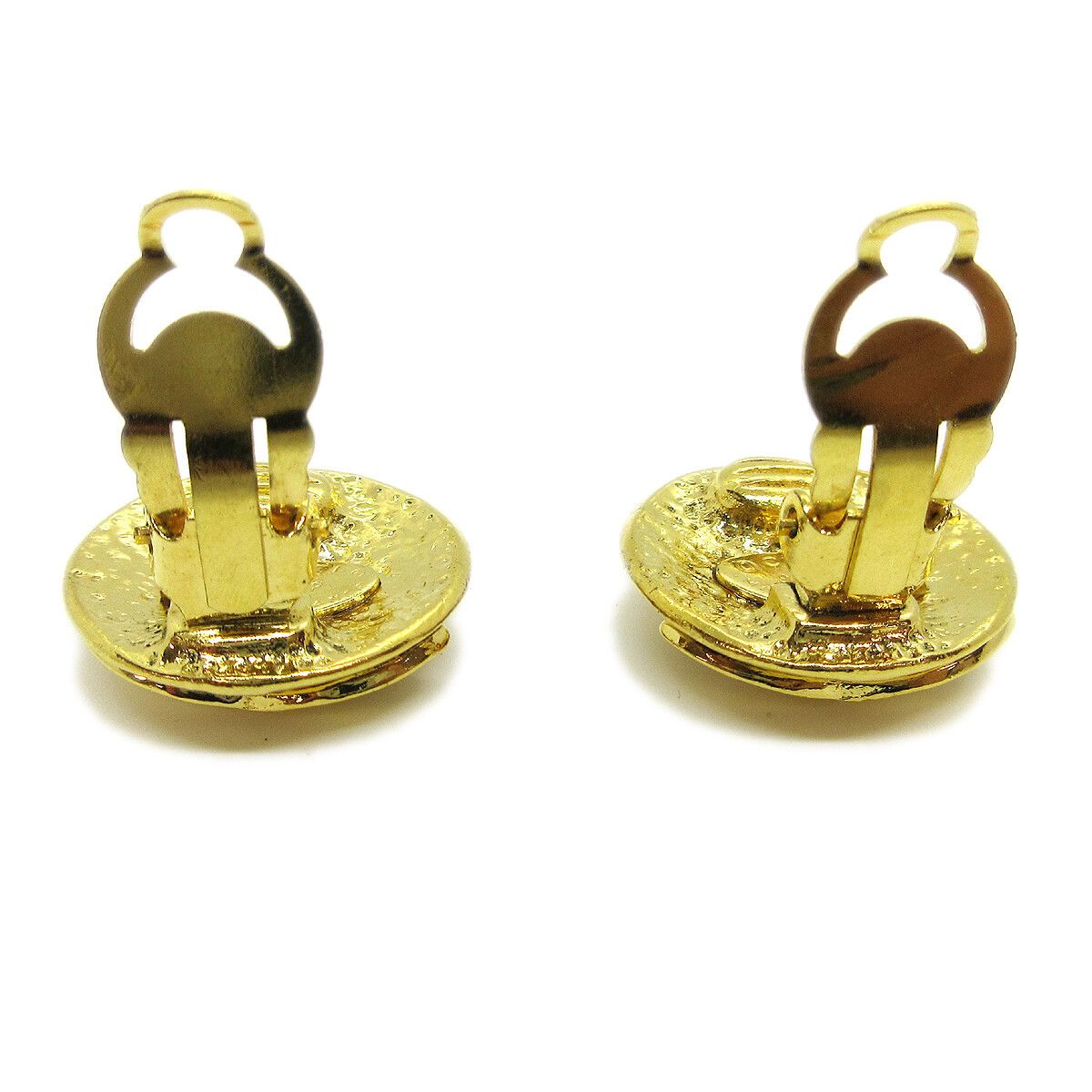Chanel Chanel Vintage CC Round Clip-On Metal Size ONE SIZE - 4 Thumbnail