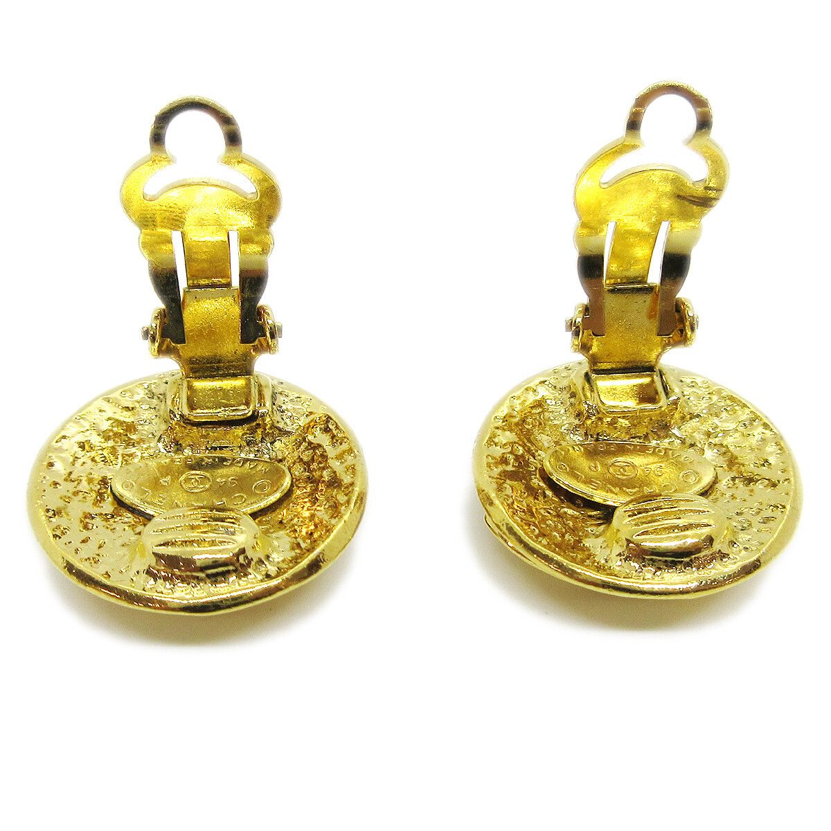 Chanel Chanel Vintage CC Round Clip-On Metal Size ONE SIZE - 2 Thumbnail