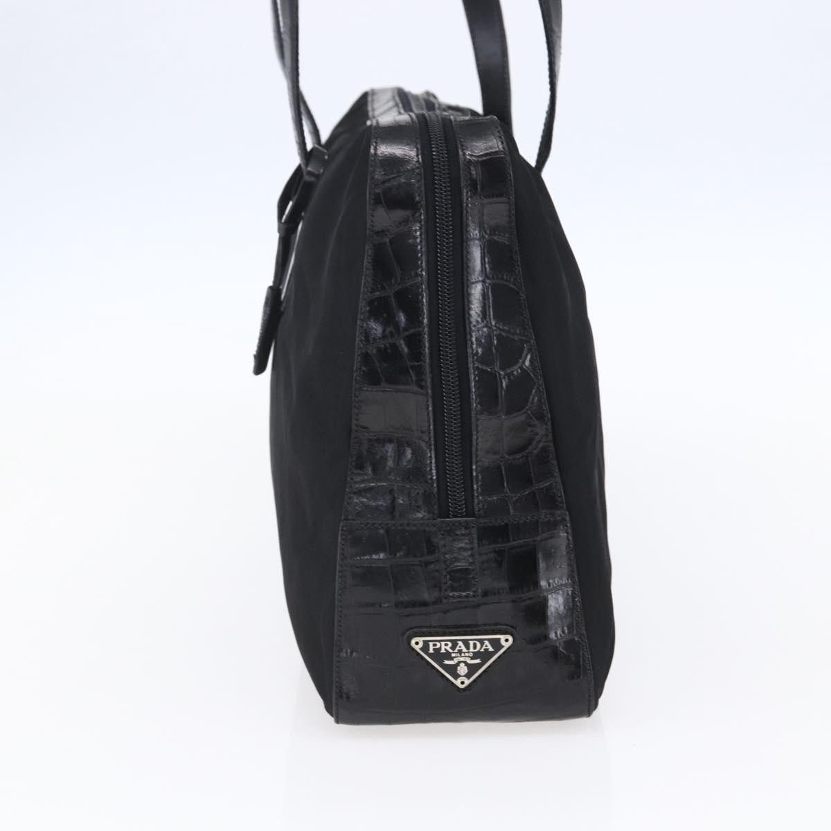 Prada Prada Vintage Shoulder Bag Nylon and Leather Size ONE SIZE - 4 Thumbnail