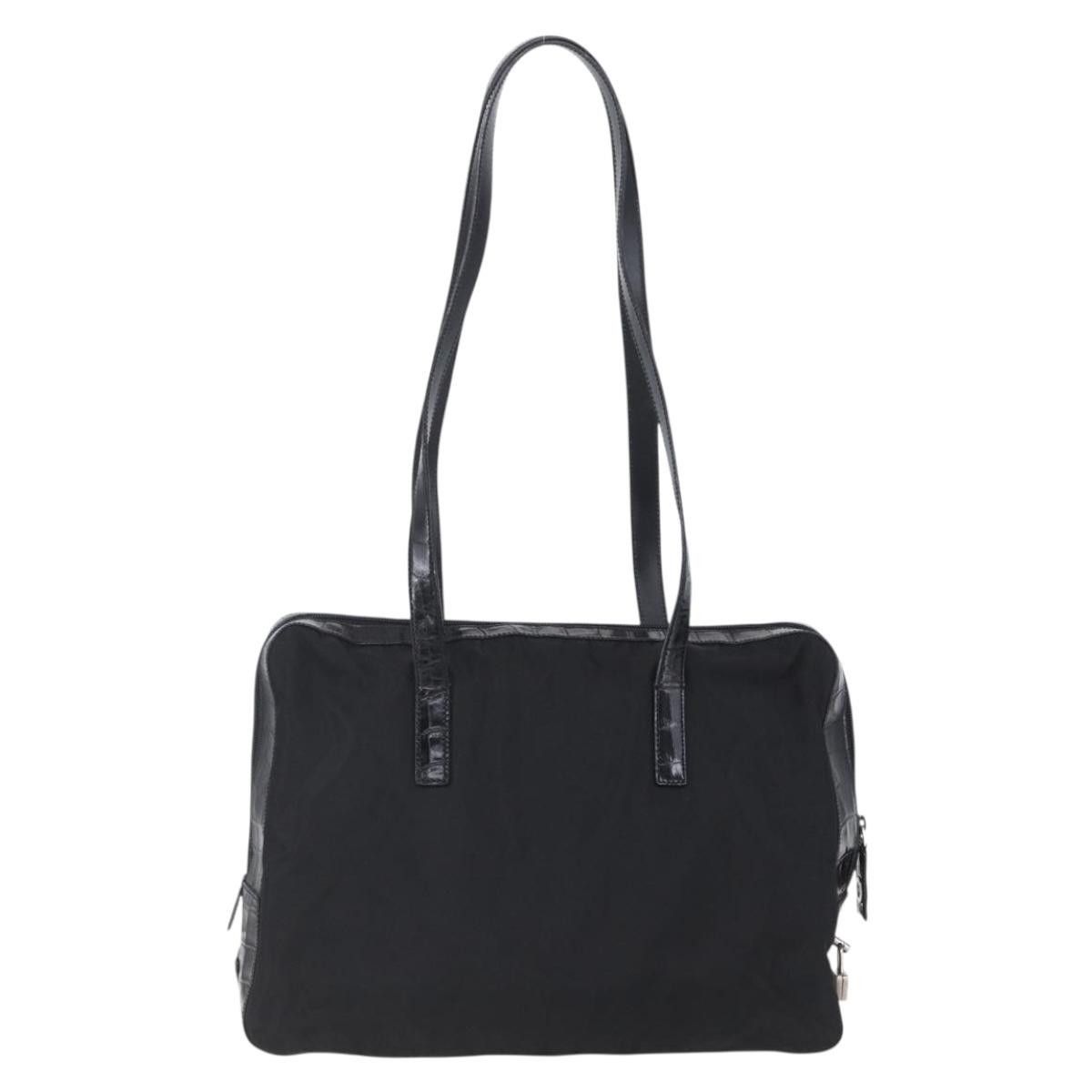 Prada Prada Vintage Shoulder Bag Nylon and Leather Size ONE SIZE - 2 Thumbnail