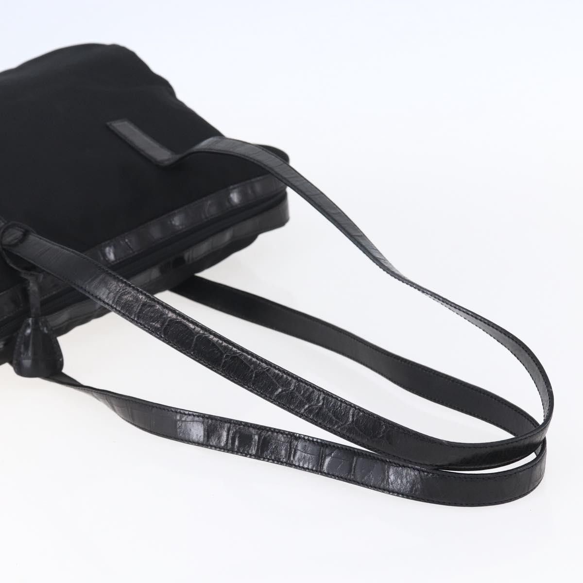 Prada Prada Vintage Shoulder Bag Nylon and Leather Size ONE SIZE - 7 Thumbnail
