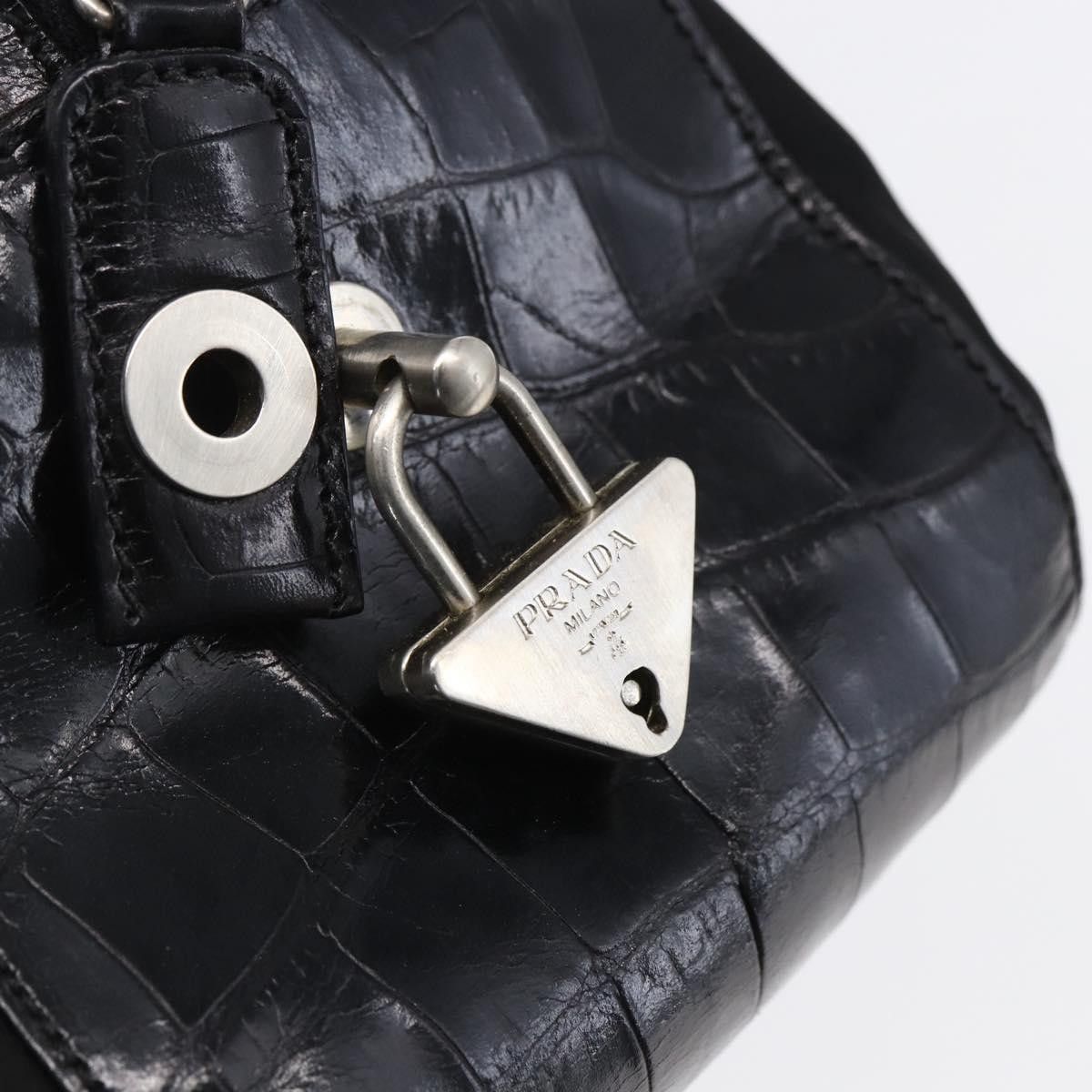 Prada Prada Vintage Shoulder Bag Nylon and Leather Size ONE SIZE - 10 Thumbnail