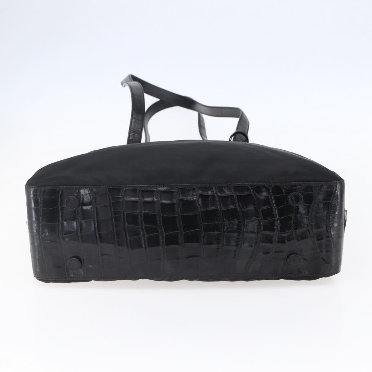 Prada Prada Vintage Shoulder Bag Nylon and Leather Size ONE SIZE - 5 Thumbnail