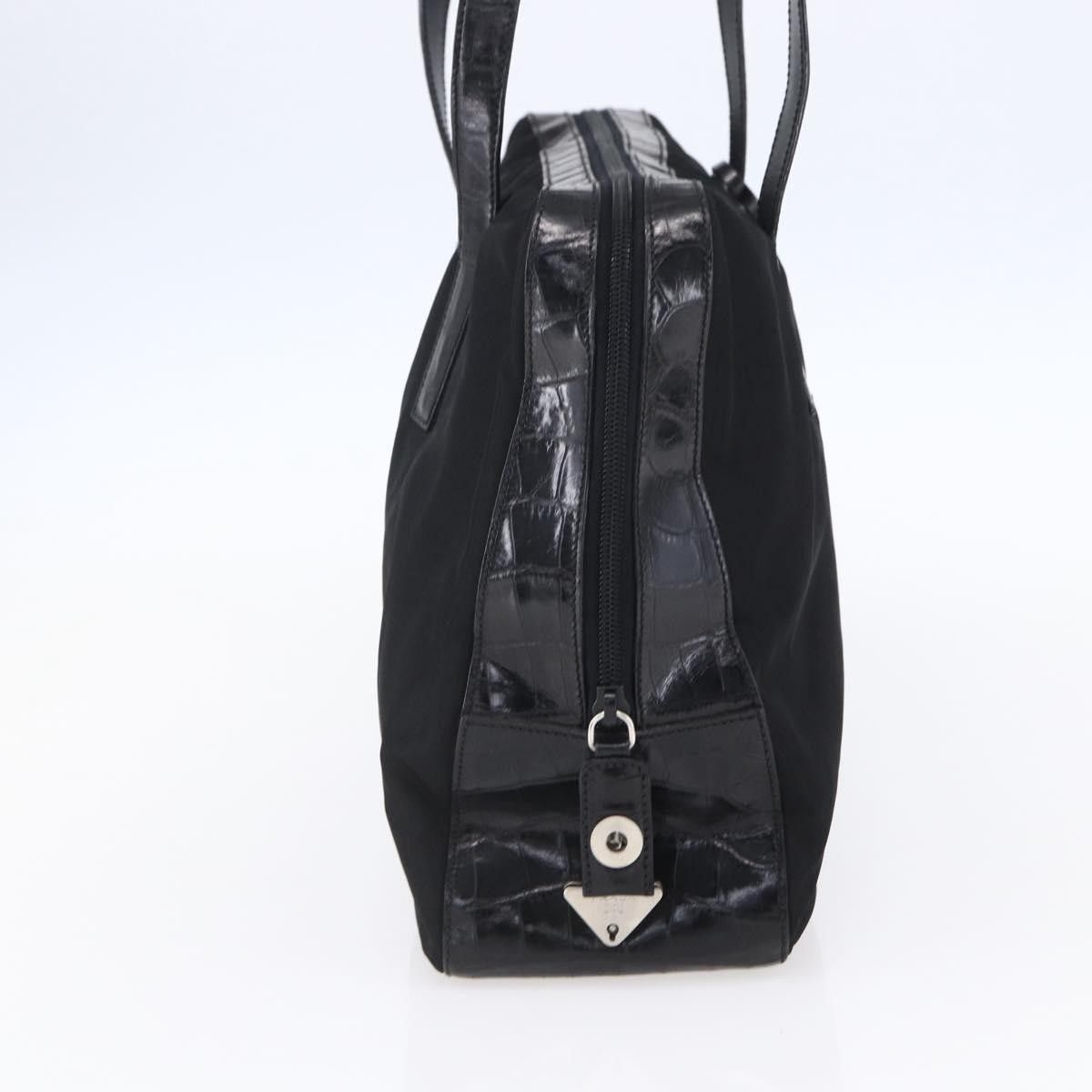 Prada Prada Vintage Shoulder Bag Nylon and Leather Size ONE SIZE - 3 Thumbnail