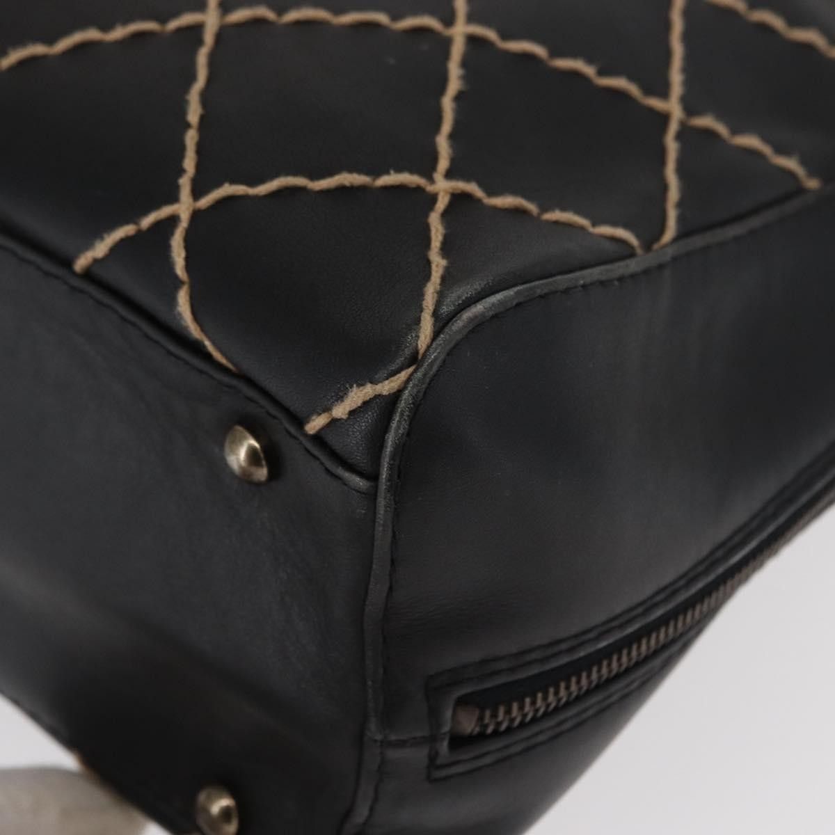 Chanel Chanel Surpique Zip Around Satchel Quilted Leather Size ONE SIZE - 10 Thumbnail