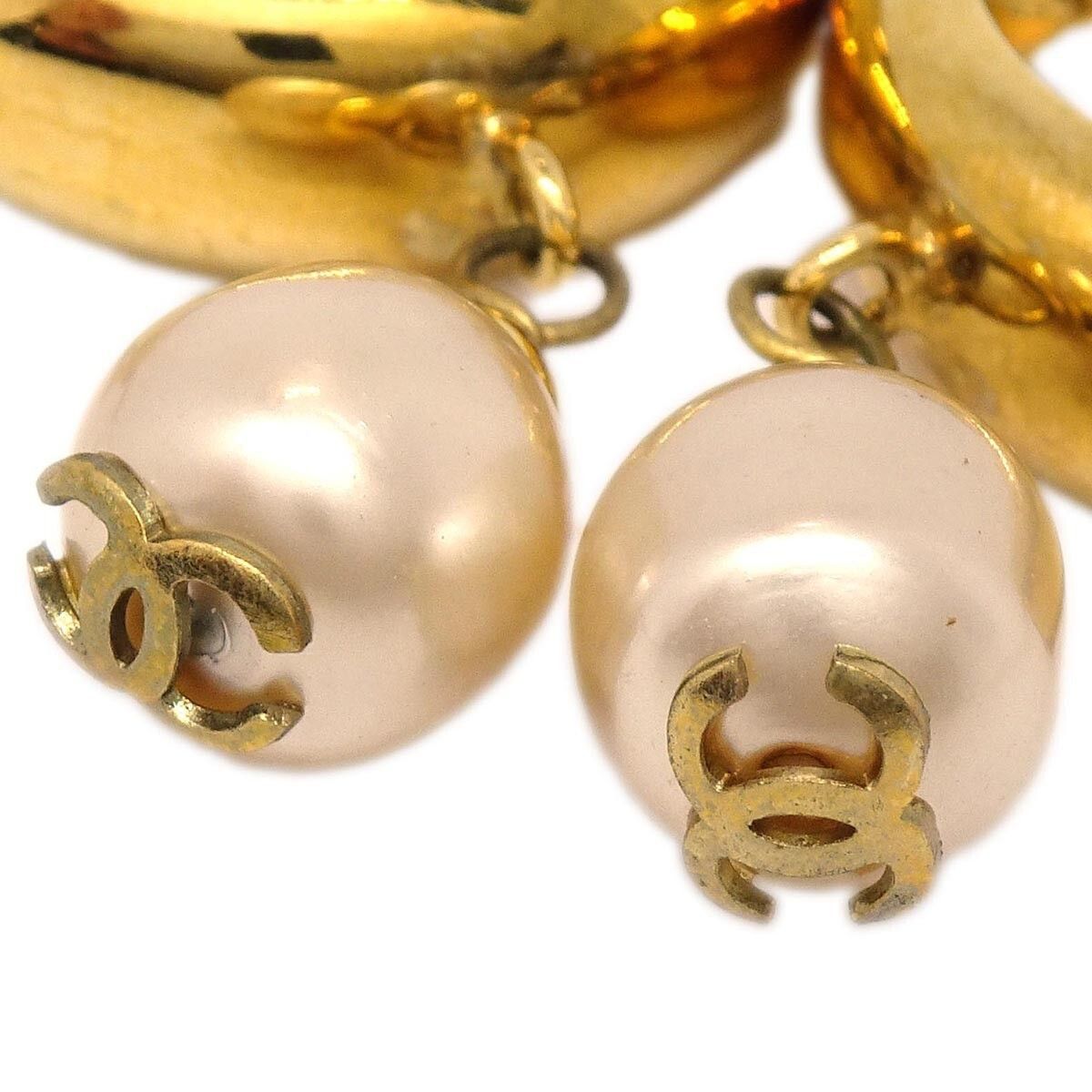 Chanel Chanel CC Round Coco Mark Dangle Earrings Metal Size ONE SIZE - 3 Thumbnail