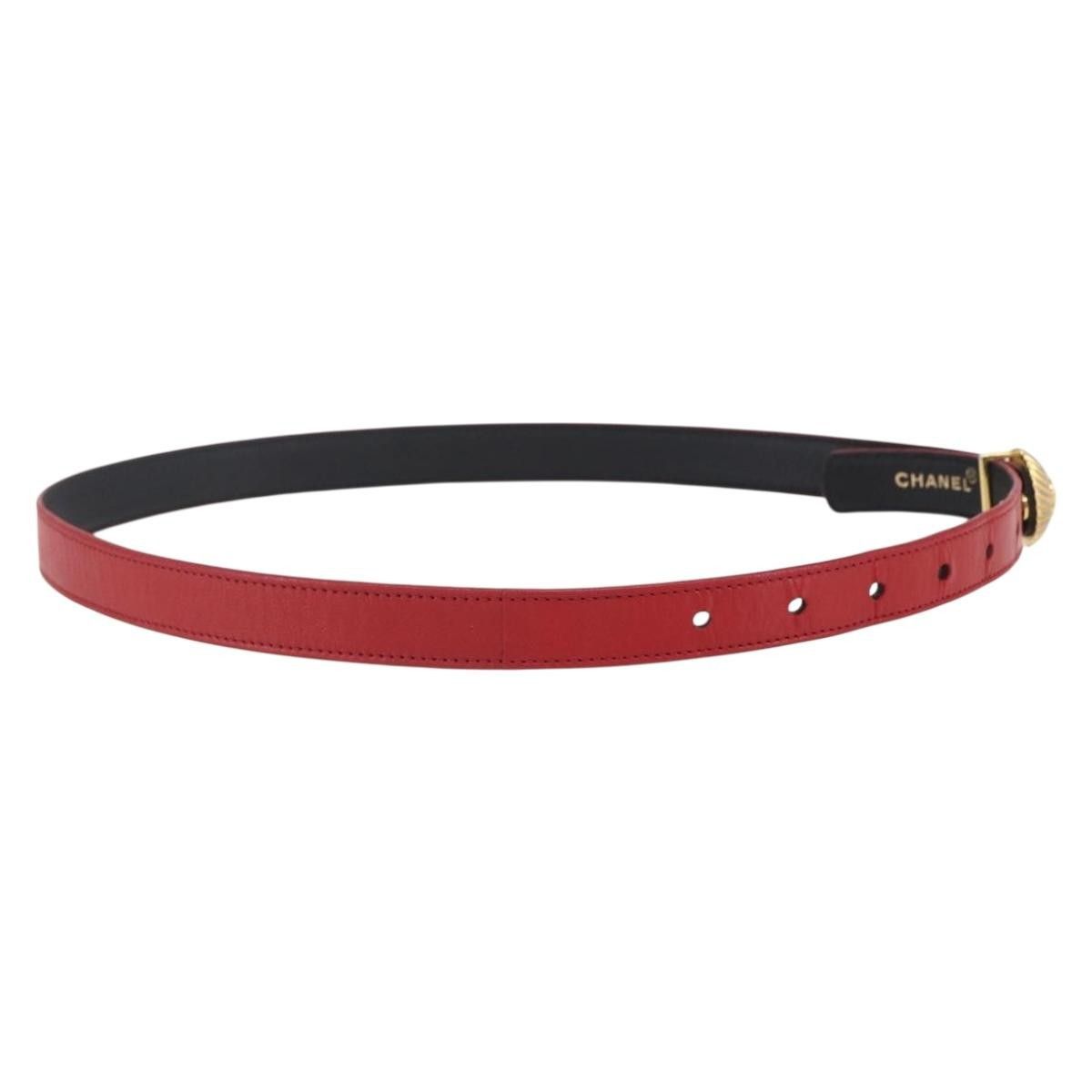 Chanel Chanel CC Round Button Belt Leather Size ONE SIZE - 3 Thumbnail