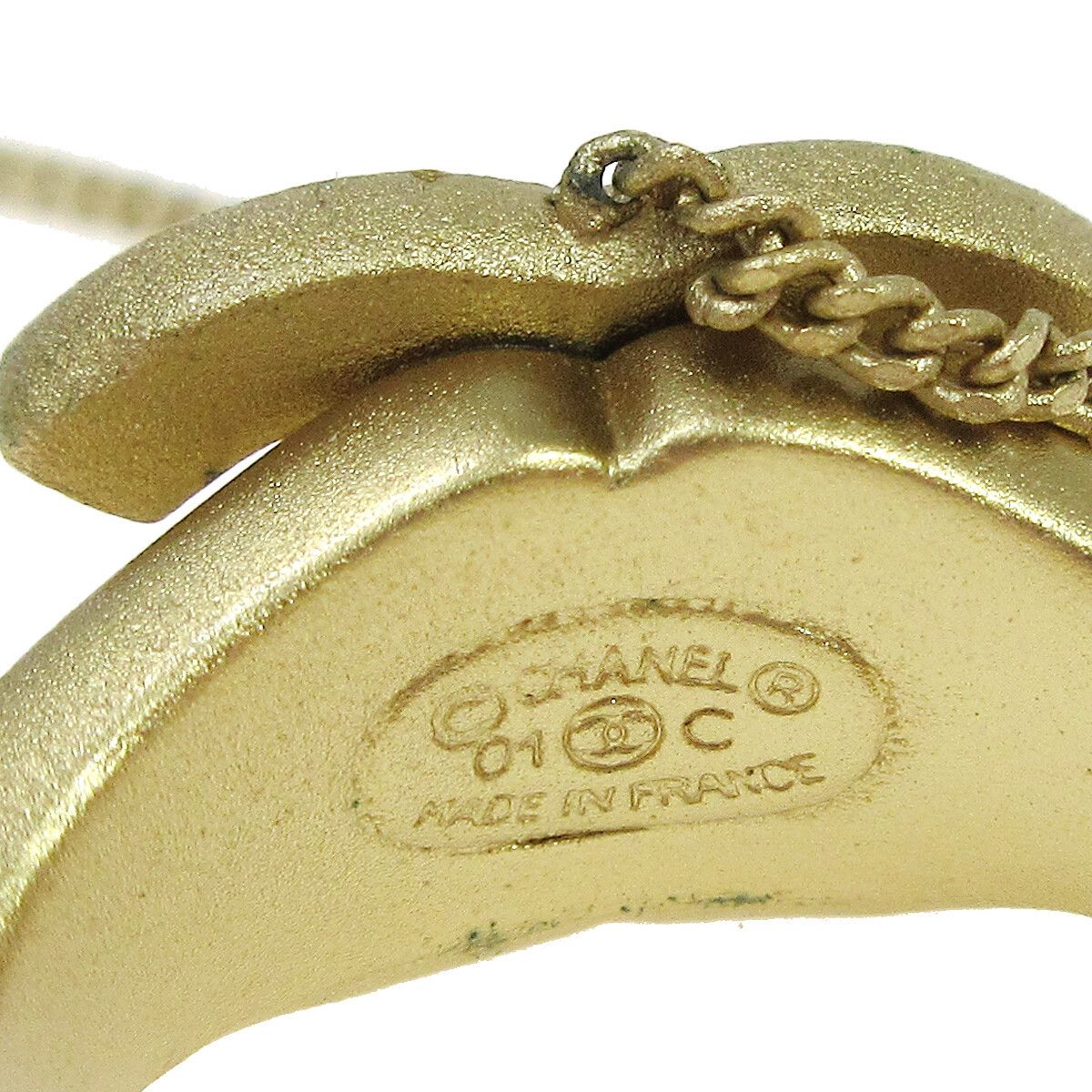 Chanel Chanel Logo Cuff with CC Ring Metal with Crystal Size ONE SIZE - 4 Thumbnail