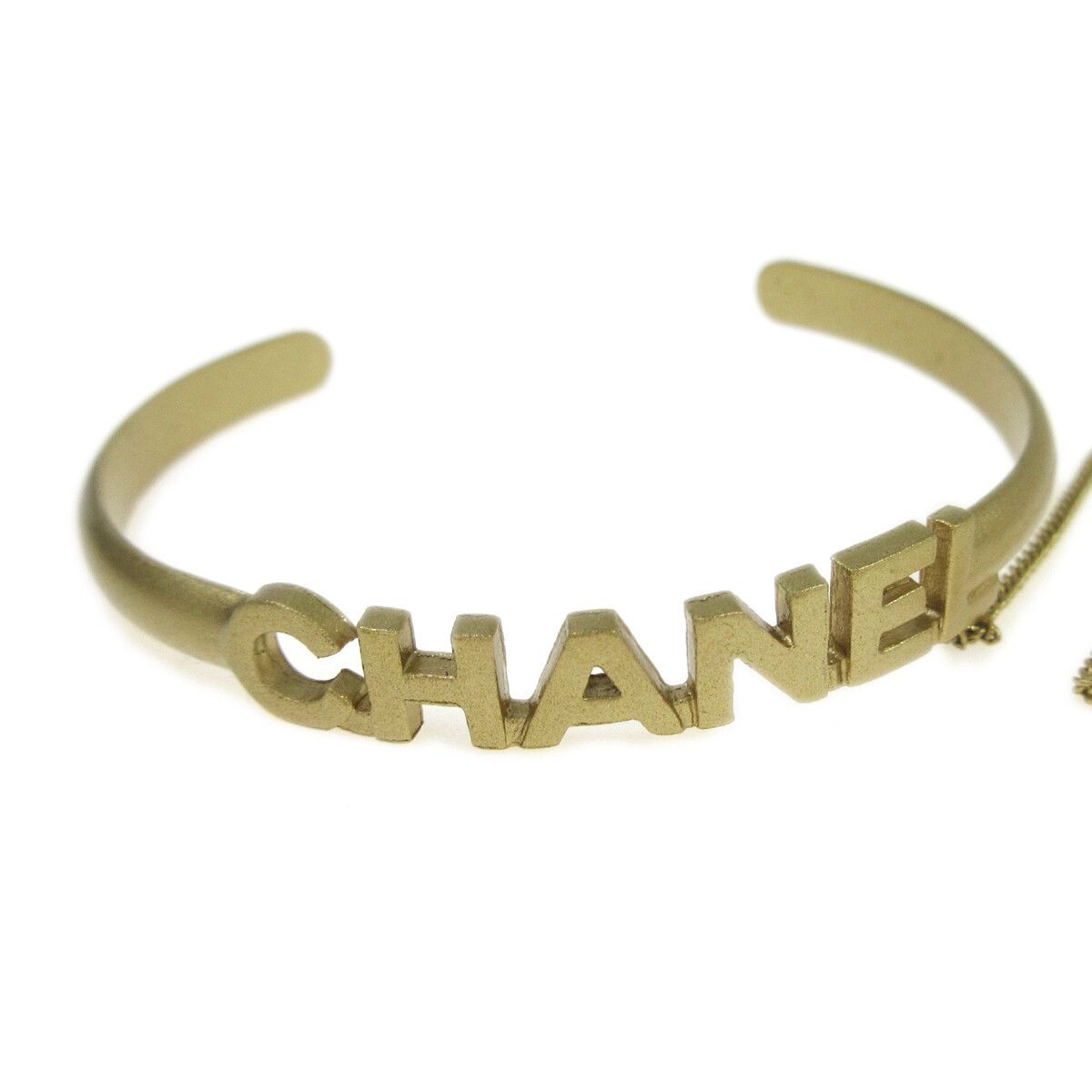 Chanel Chanel Logo Cuff with CC Ring Metal with Crystal Size ONE SIZE - 2 Thumbnail