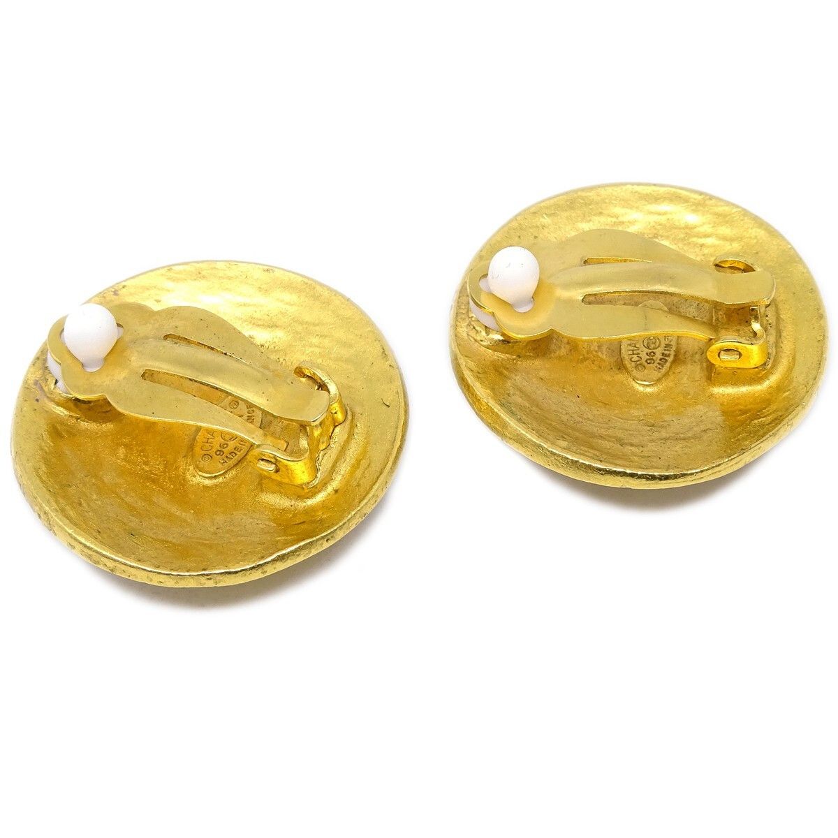 Chanel Chanel Vintage Round CC Clip-On Earrings Metal Size ONE SIZE - 2 Thumbnail