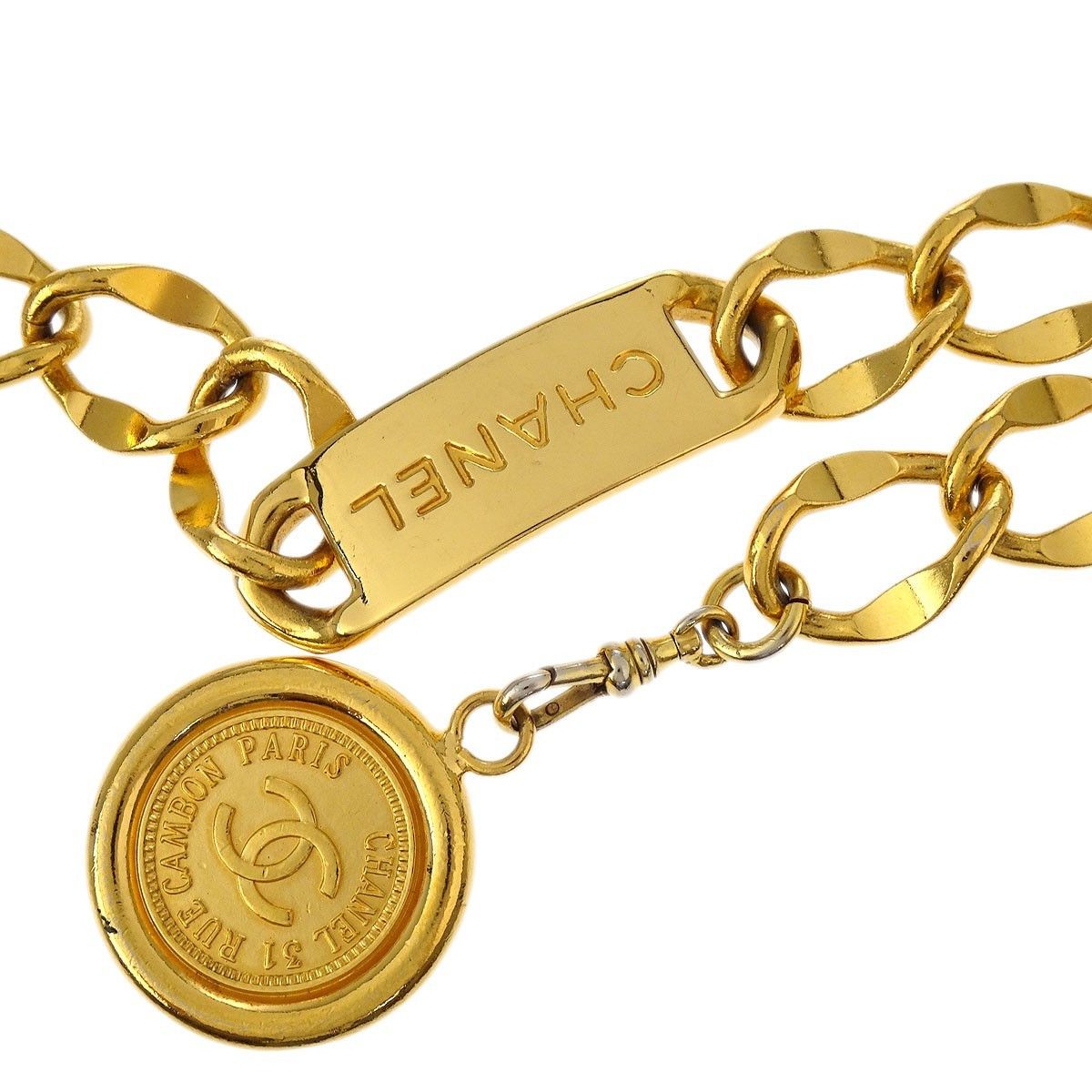 Chanel Chanel Medallion Chain Link Belt Metal Size ONE SIZE - 3 Thumbnail