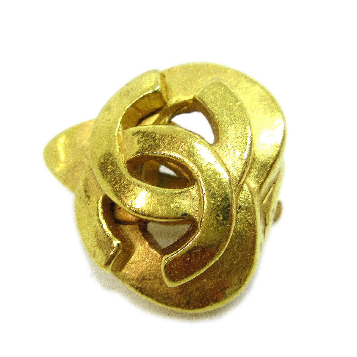 Chanel Chanel CC logo heart Gold-plated Size ONE SIZE - 3 Thumbnail