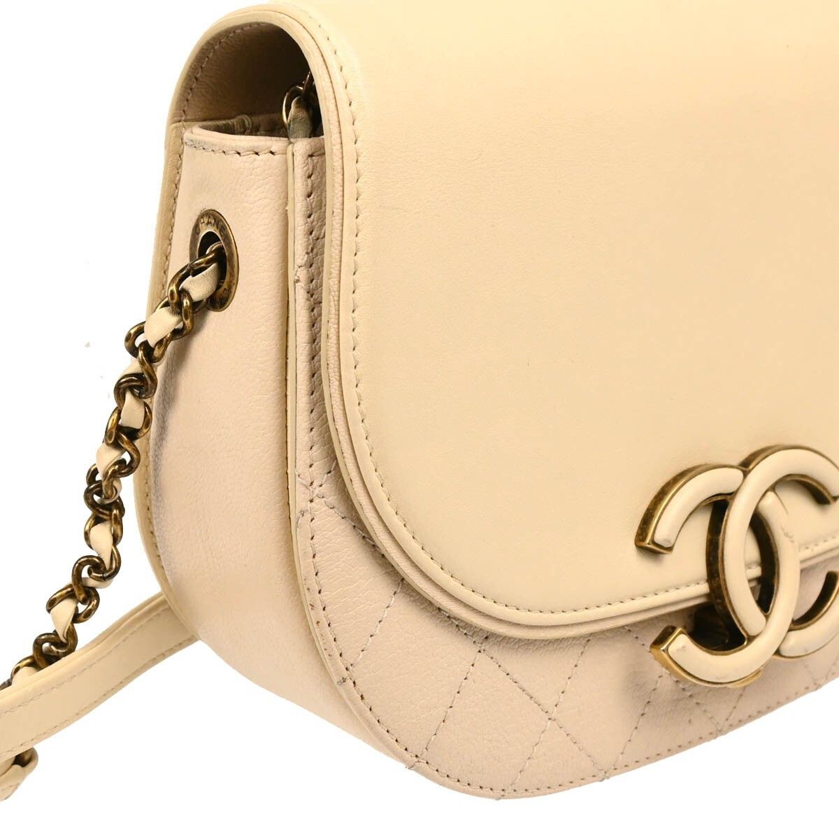 Chanel Chanel Coco Curve Flap Messenger Calfskin and Quilted Goatskin Size ONE SIZE - 3 Thumbnail