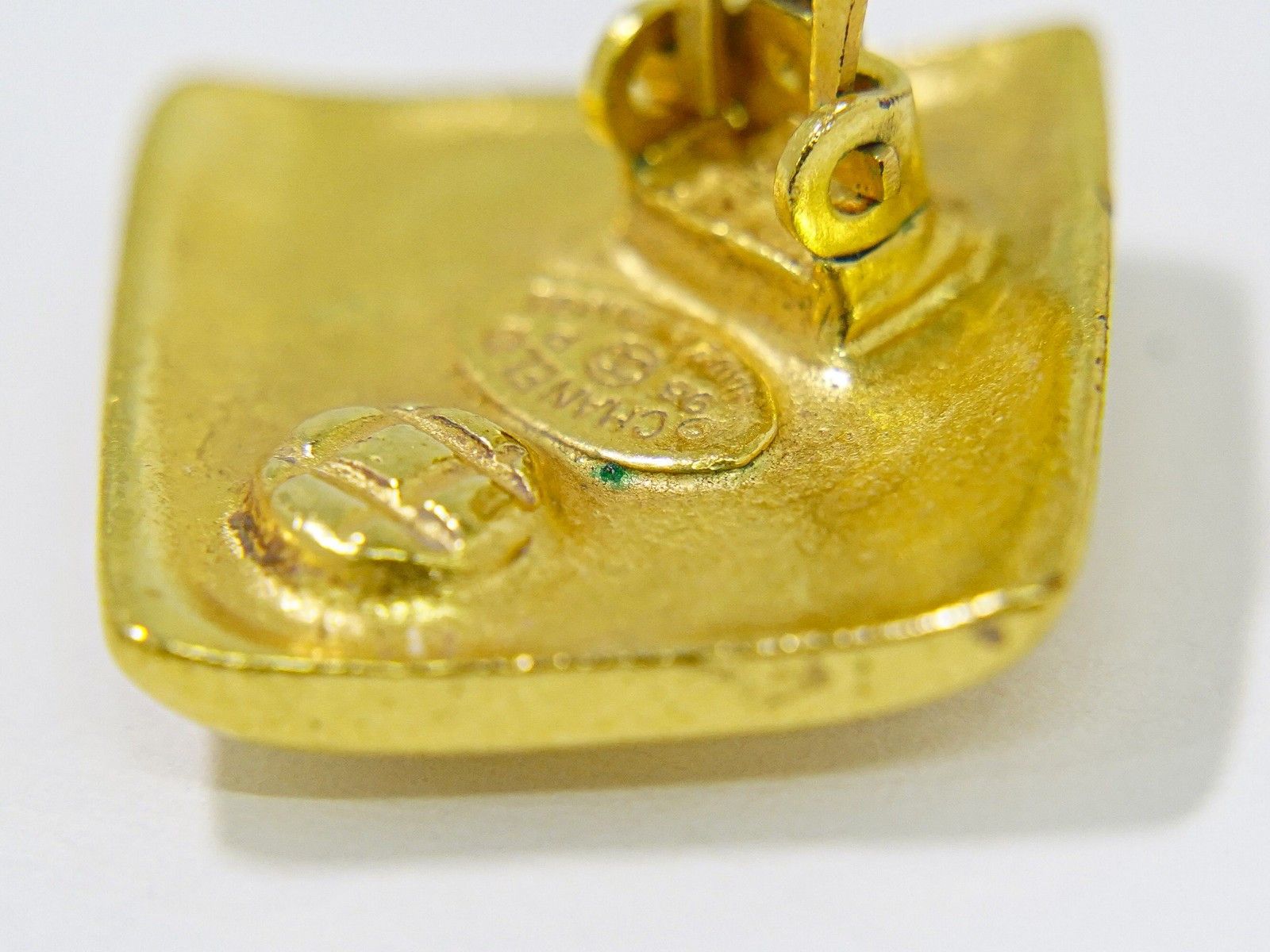 Chanel Chanel Vintage CC Square Clip-On Earrings Metal Size ONE SIZE - 6 Thumbnail