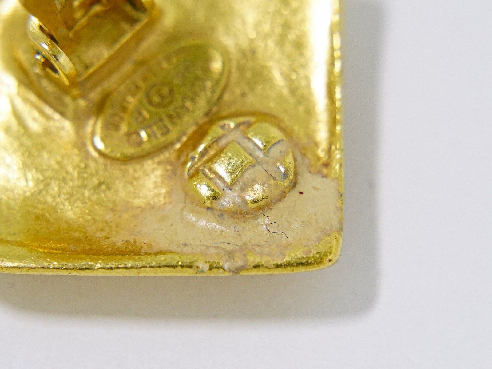 Chanel Chanel Vintage CC Square Clip-On Earrings Metal Size ONE SIZE - 7 Thumbnail