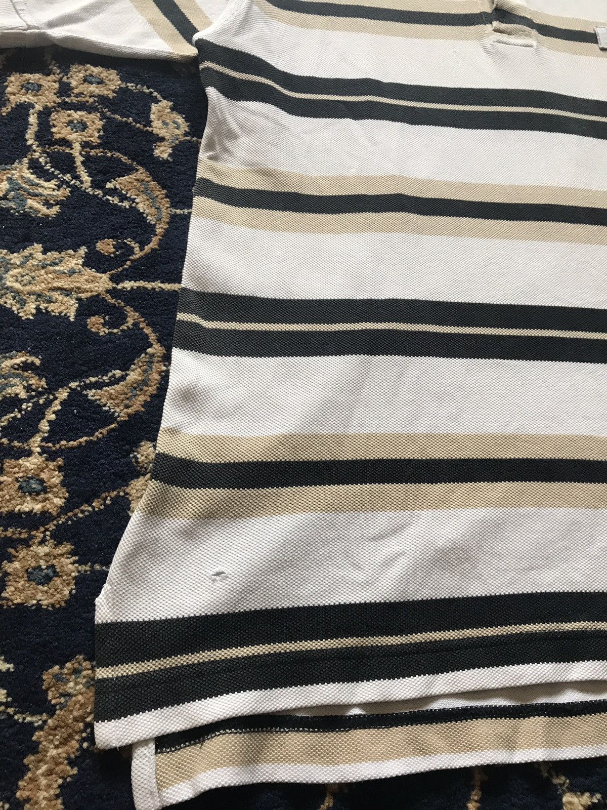 Yves Saint Laurent Logo Stripe Polo Tshirt Size US L / EU 52-54 / 3 - 4 Thumbnail
