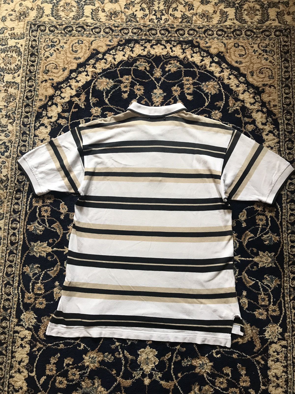 Yves Saint Laurent Logo Stripe Polo Tshirt Size US L / EU 52-54 / 3 - 5 Thumbnail