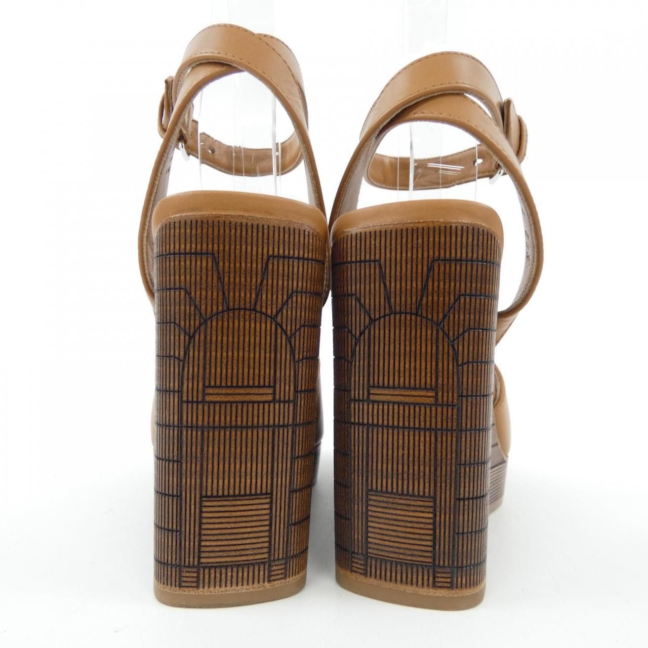 Hermes Hermes Hermès Illustration95 Lambskin Sandals 36.5 Leather Shoes DUTY FREE for USA Size ONE SIZE - 5 Thumbnail