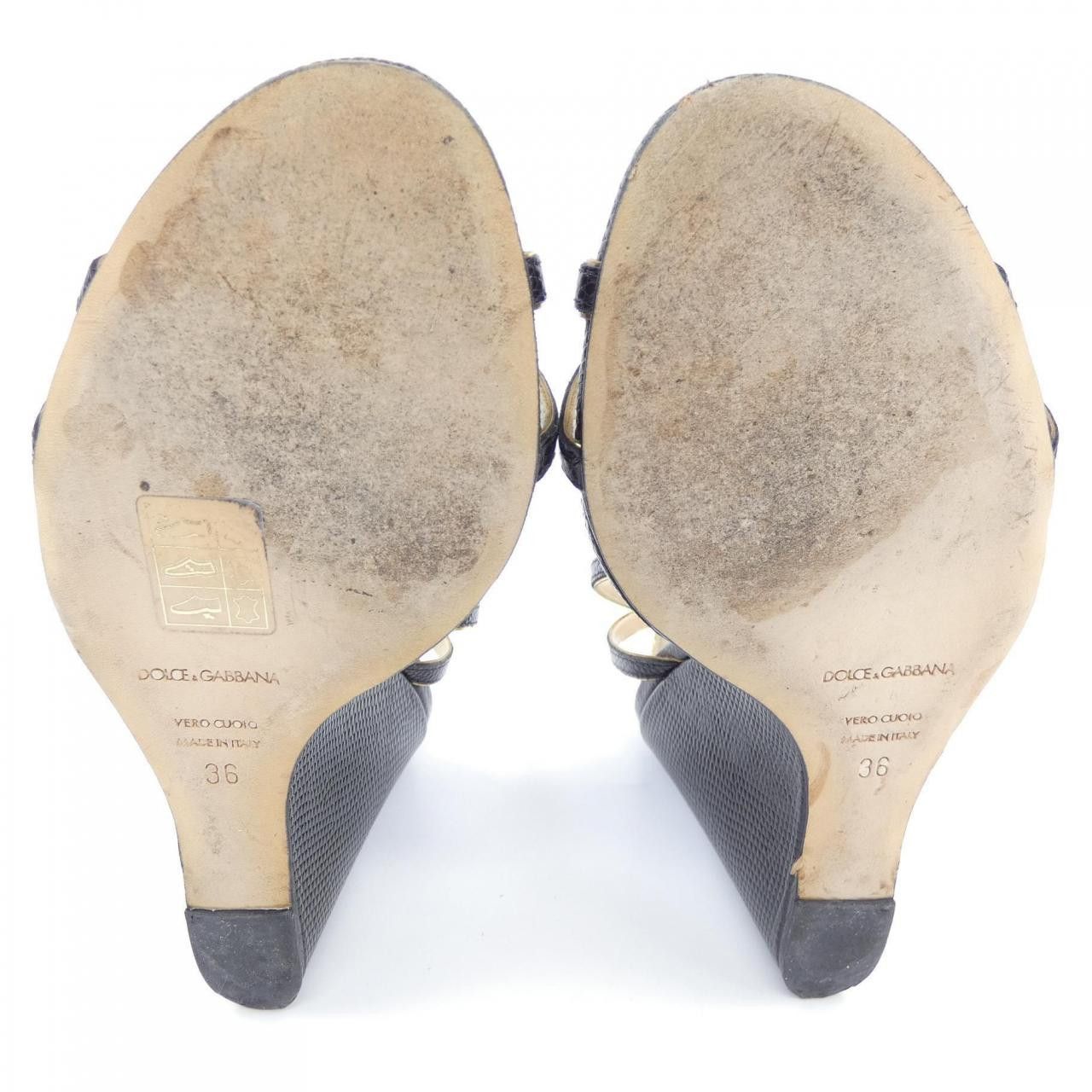 Dolce & Gabbana Dolce & Gabbana Dolce&Gabbana Sandals Leather Shoes DUTY FREE for USA Size ONE SIZE - 4 Thumbnail