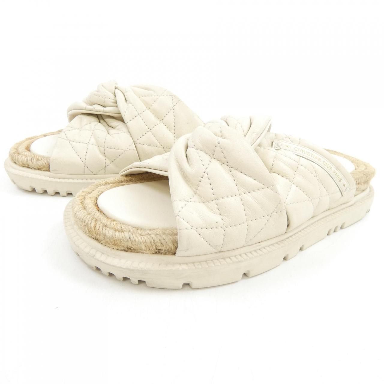 Dior Dior Christian Dior Cannage Quilting Lambskin Sandals Leather Shoes KDQ705CQL DUTY FREE for USA Size ONE SIZE - 3 Thumbnail